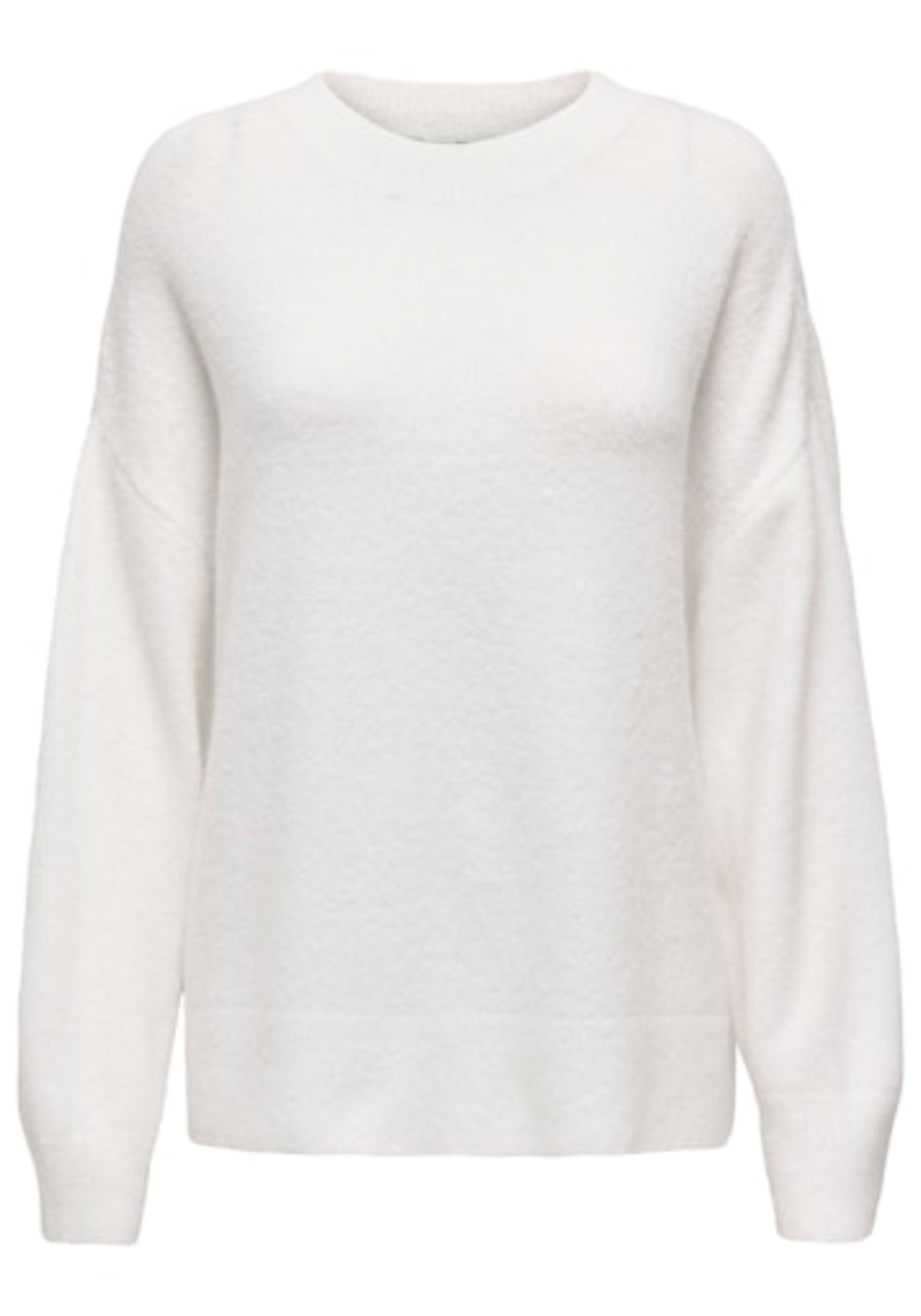 Jdy Sonja Long Sleeve O-Neck Pullover - White 6 Shaws Department Stores