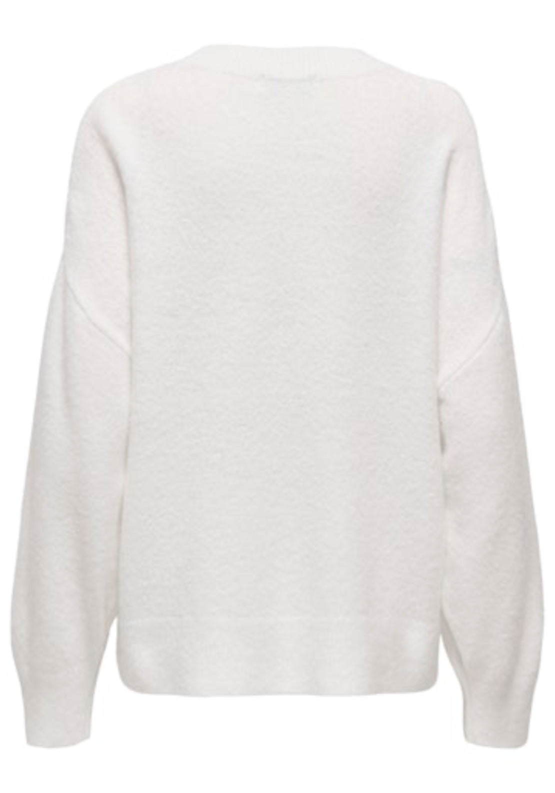 Jdy Sonja Long Sleeve O-Neck Pullover - White 7 Shaws Department Stores