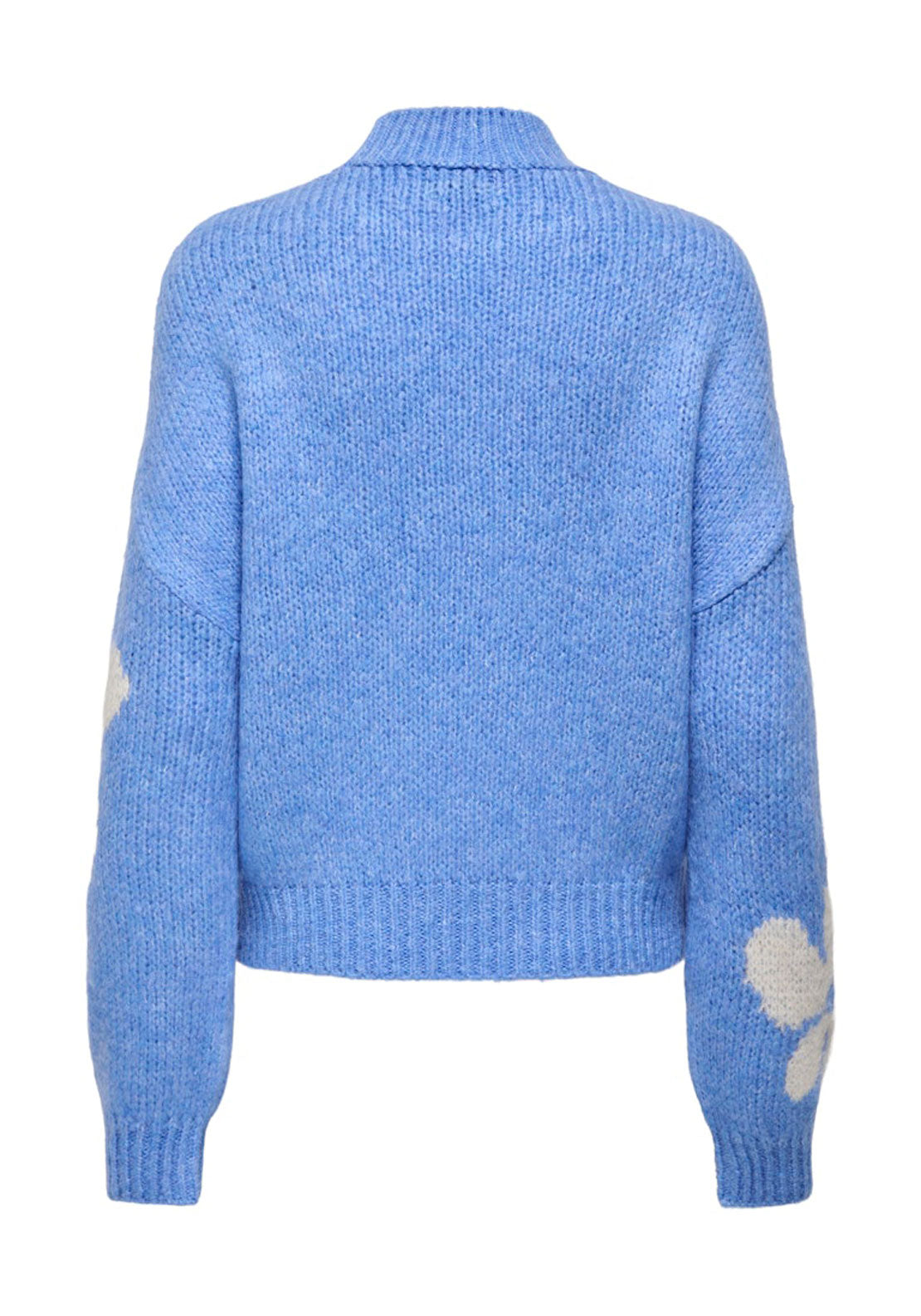 Jdy Long Sleeve Jacquard Pullover - Provence Whitecap Gray 2 Shaws Department Stores