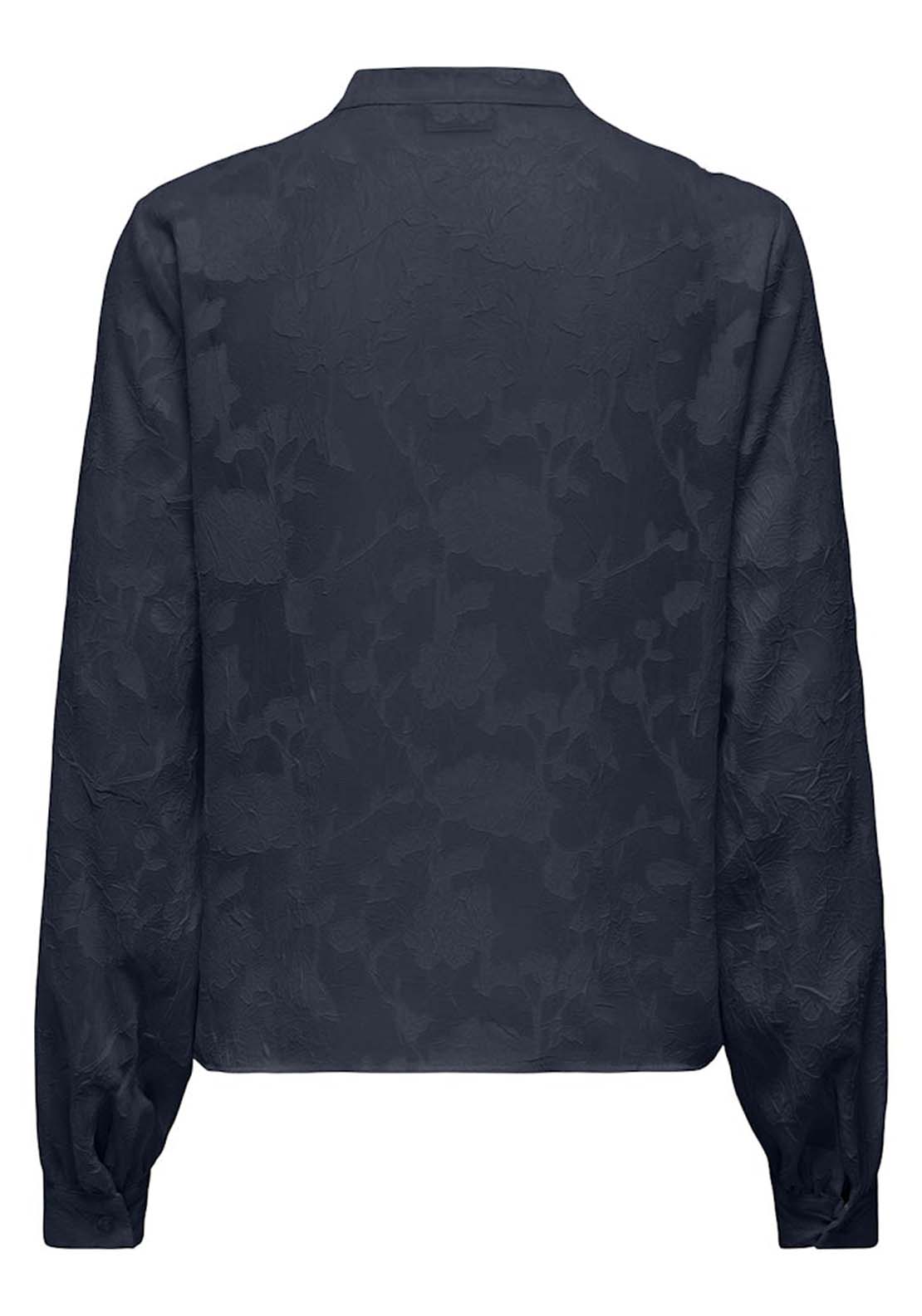 Jdy Long Sleeve V-Neck Shirt - Black 2 Shaws Department Stores