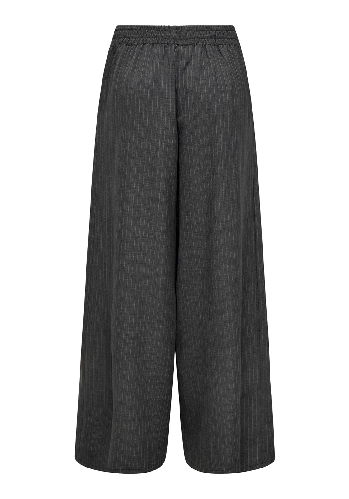 Jdy Ara Medium Waist X-Wide Pant - Dark Grey Melange 7 Shaws Department Stores