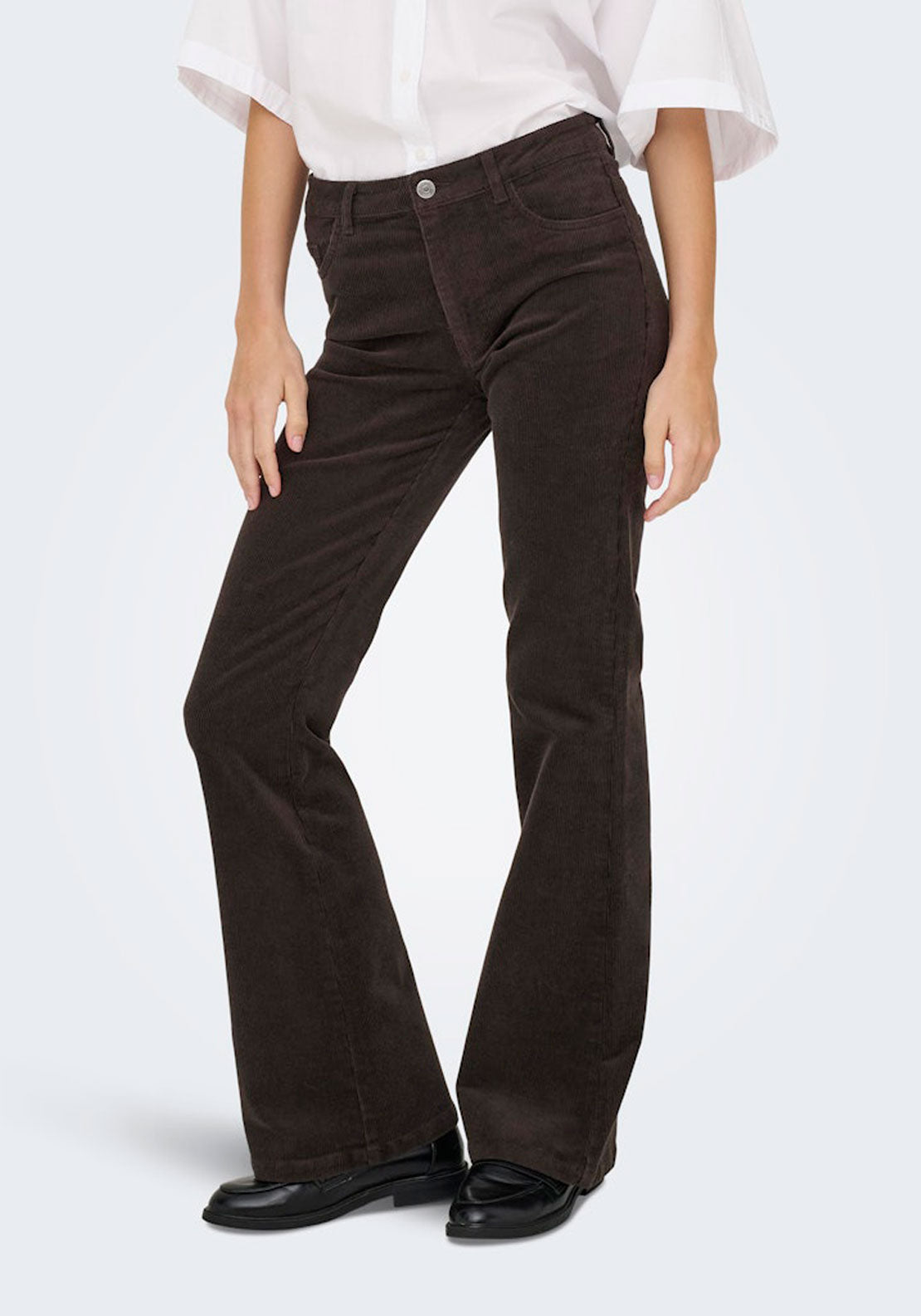 Jdy Flared Trousers - Brown 1 Shaws Department Stores