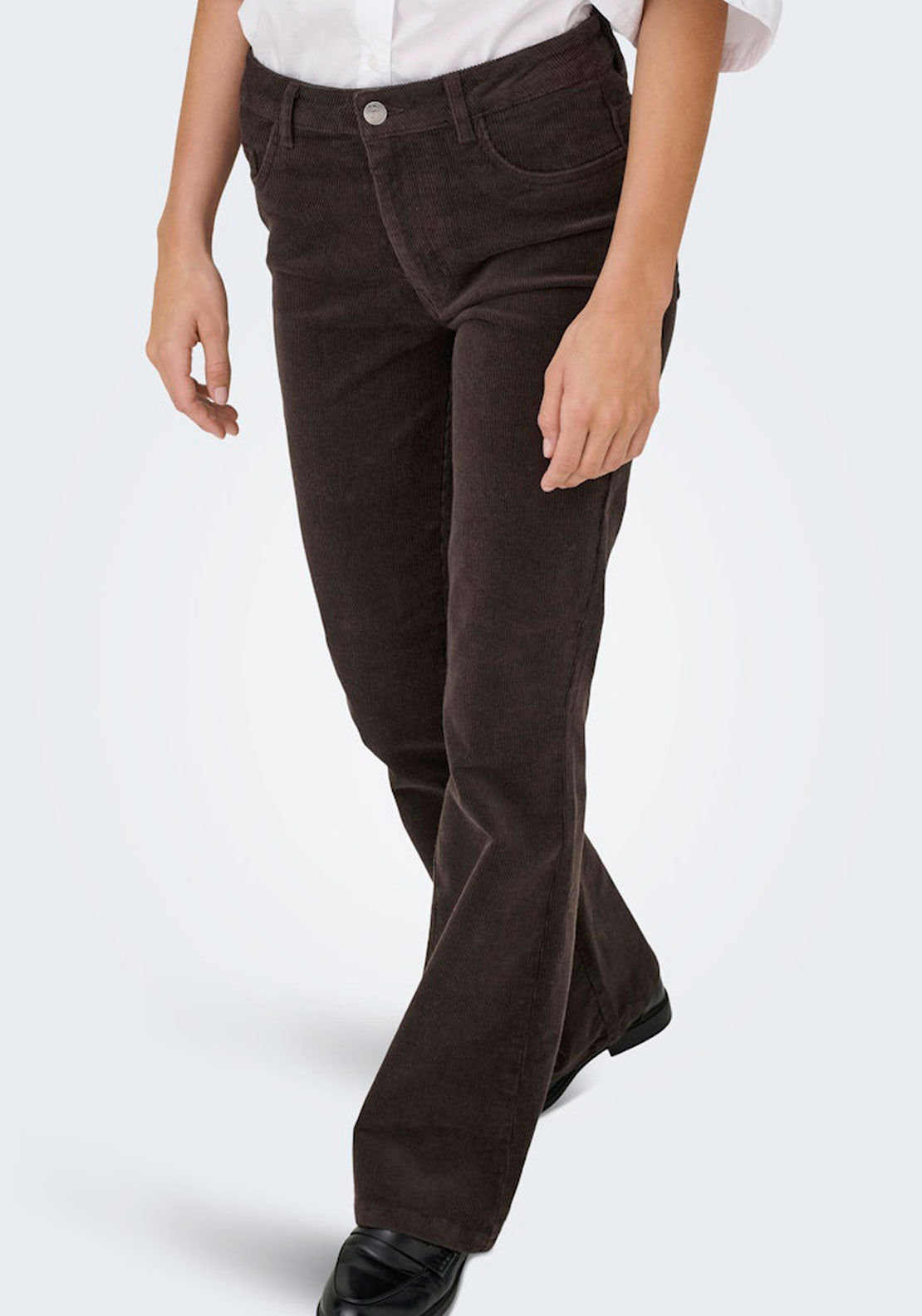 Jdy Flared Trousers - Brown 3 Shaws Department Stores