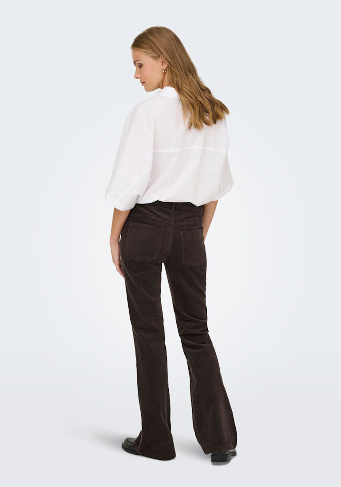 Jdy Flared Trousers - Brown 2 Shaws Department Stores