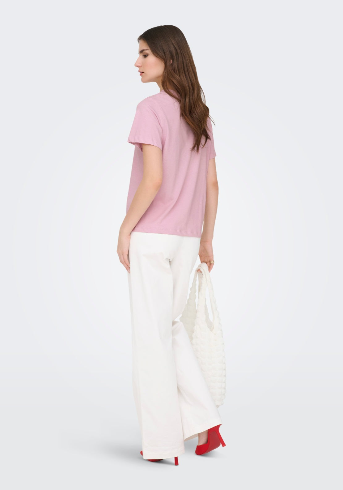 Jdy Short Sleeve Round Neck T-Shirt - Fragrant Lilac 2 Shaws Department Stores