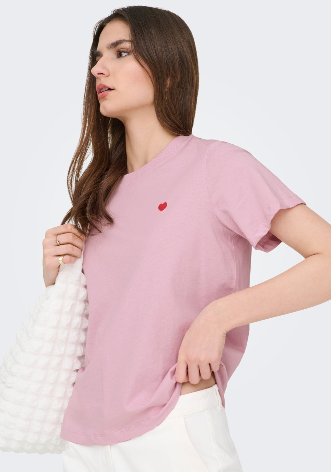Jdy Short Sleeve Round Neck T-Shirt - Fragrant Lilac 3 Shaws Department Stores