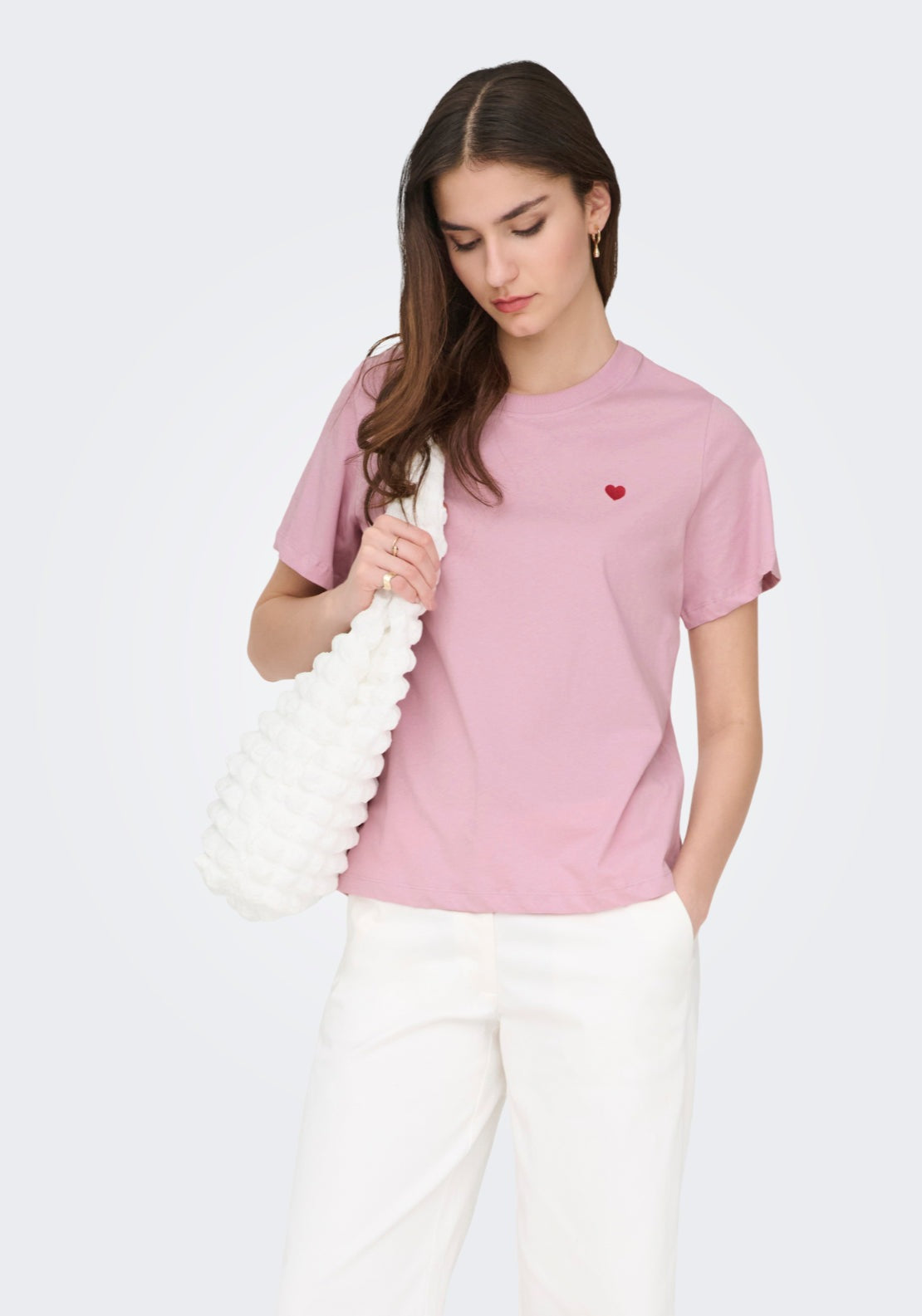 Jdy Short Sleeve Round Neck T-Shirt - Fragrant Lilac 1 Shaws Department Stores