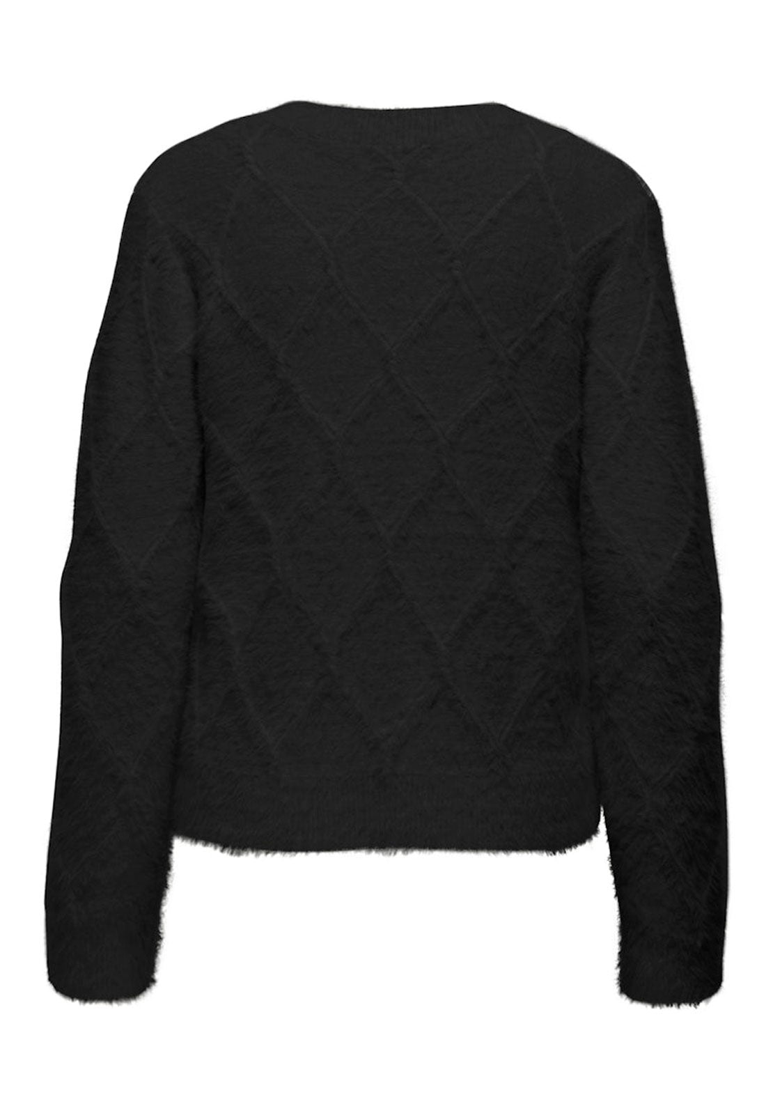 Jdy Long Sleeve Round Neck Cardigan - Black 2 Shaws Department Stores