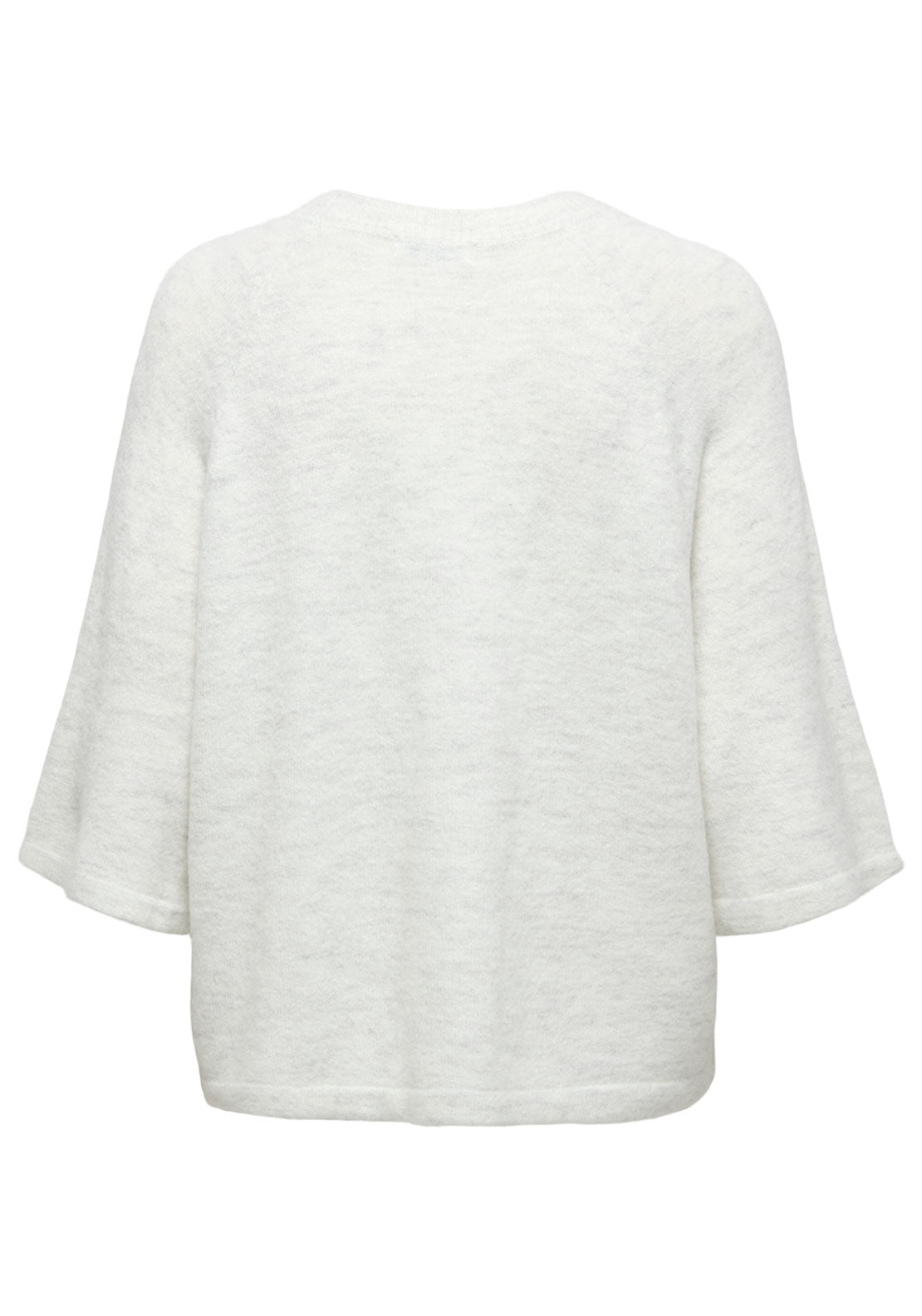 Jdy Elanora 3/4 Sleeves Knitwear - Cloud Dancer 2 Shaws Department Stores