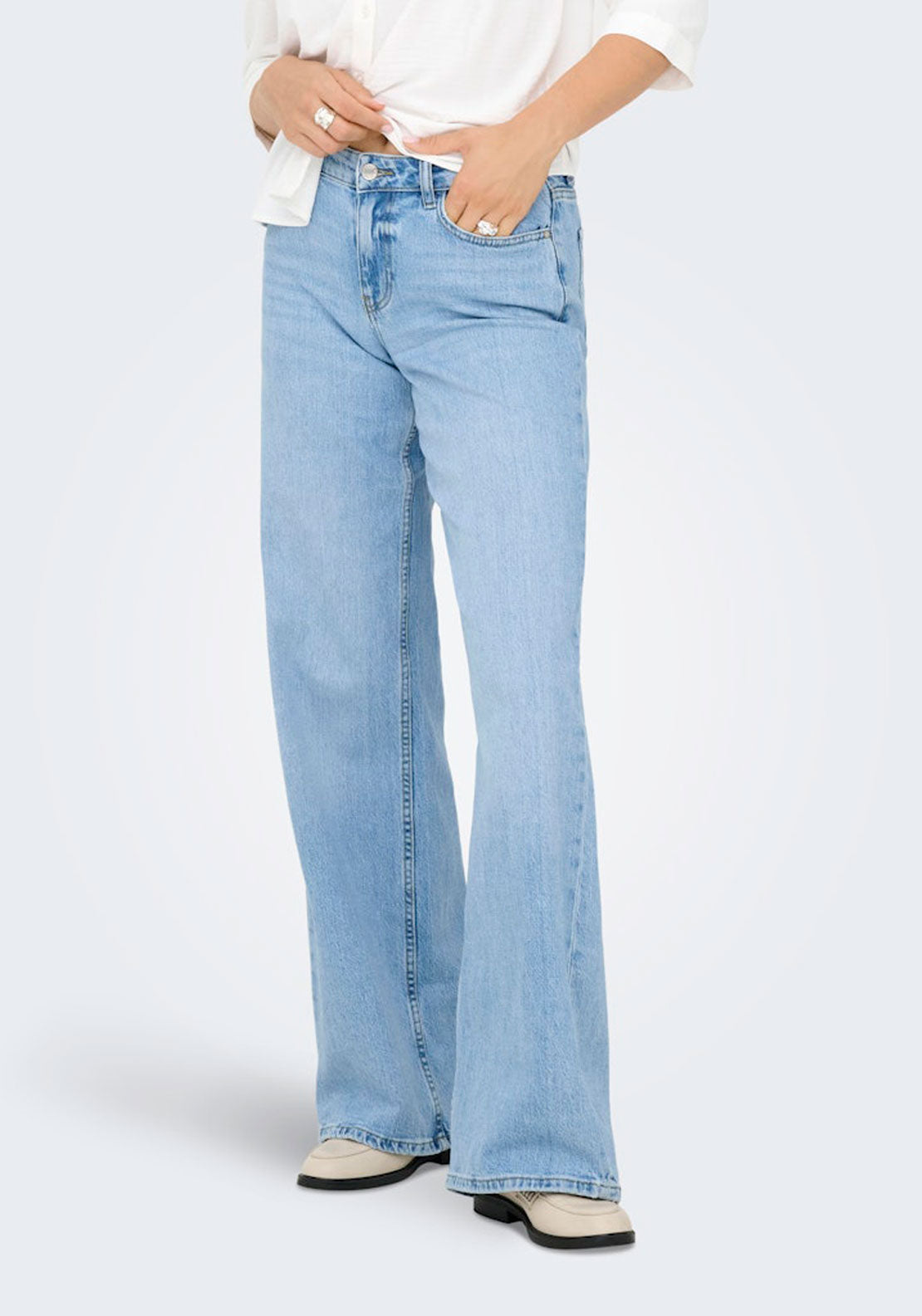 Jdy Wide Leg Jeans L32 - Blue 1 Shaws Department Stores