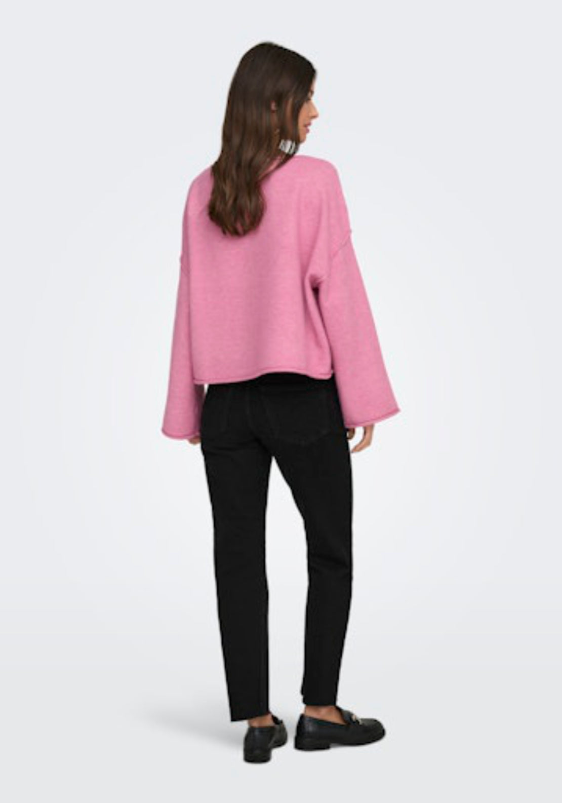 Rue Life Long Sleeve Boat Neck Pullover - Cashmere Rose