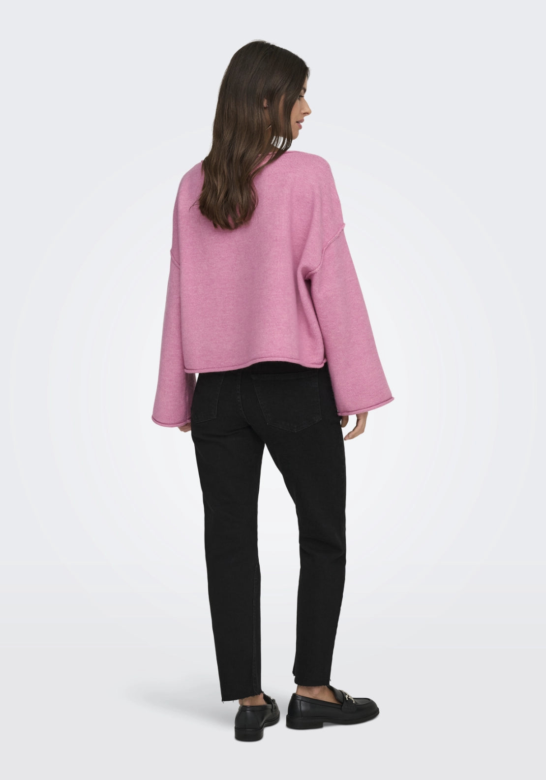 Rue Life Long Sleeve Boat Neck Pullover - Cashmere Rose