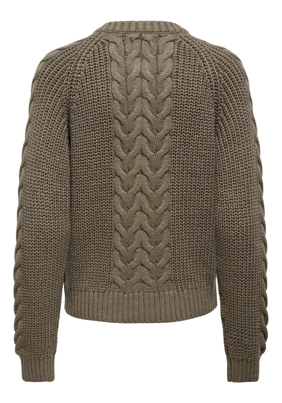 Jdy Carmella Long Sleeve Cable Cardigan - Walnut 7 Shaws Department Stores