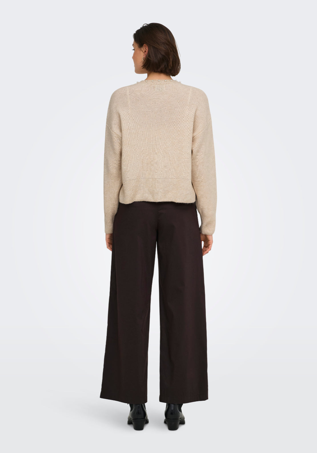 Jdy Emmali Long Sleeve Cardigan - Beige 2 Shaws Department Stores