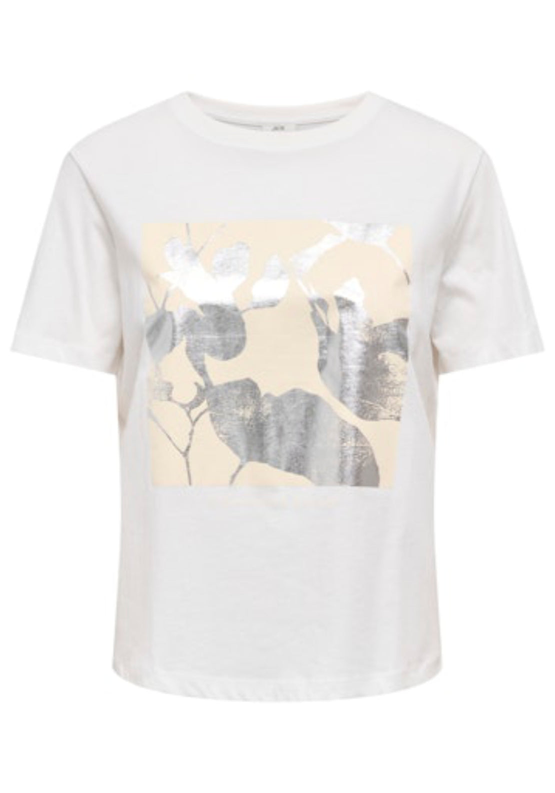 Lima Short Sleeve Print T-Shirt - Cloud Dancer Vivid
