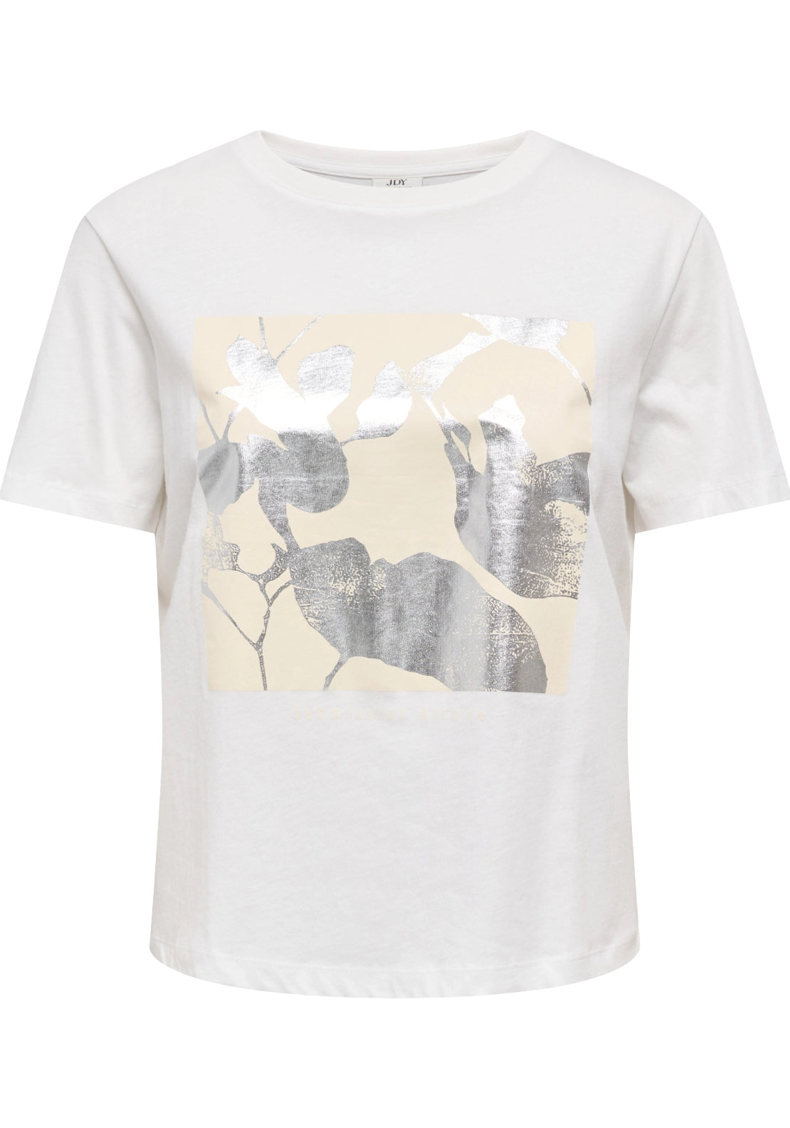 Lima Short Sleeve Print T-Shirt - Cloud Dancer Vivid