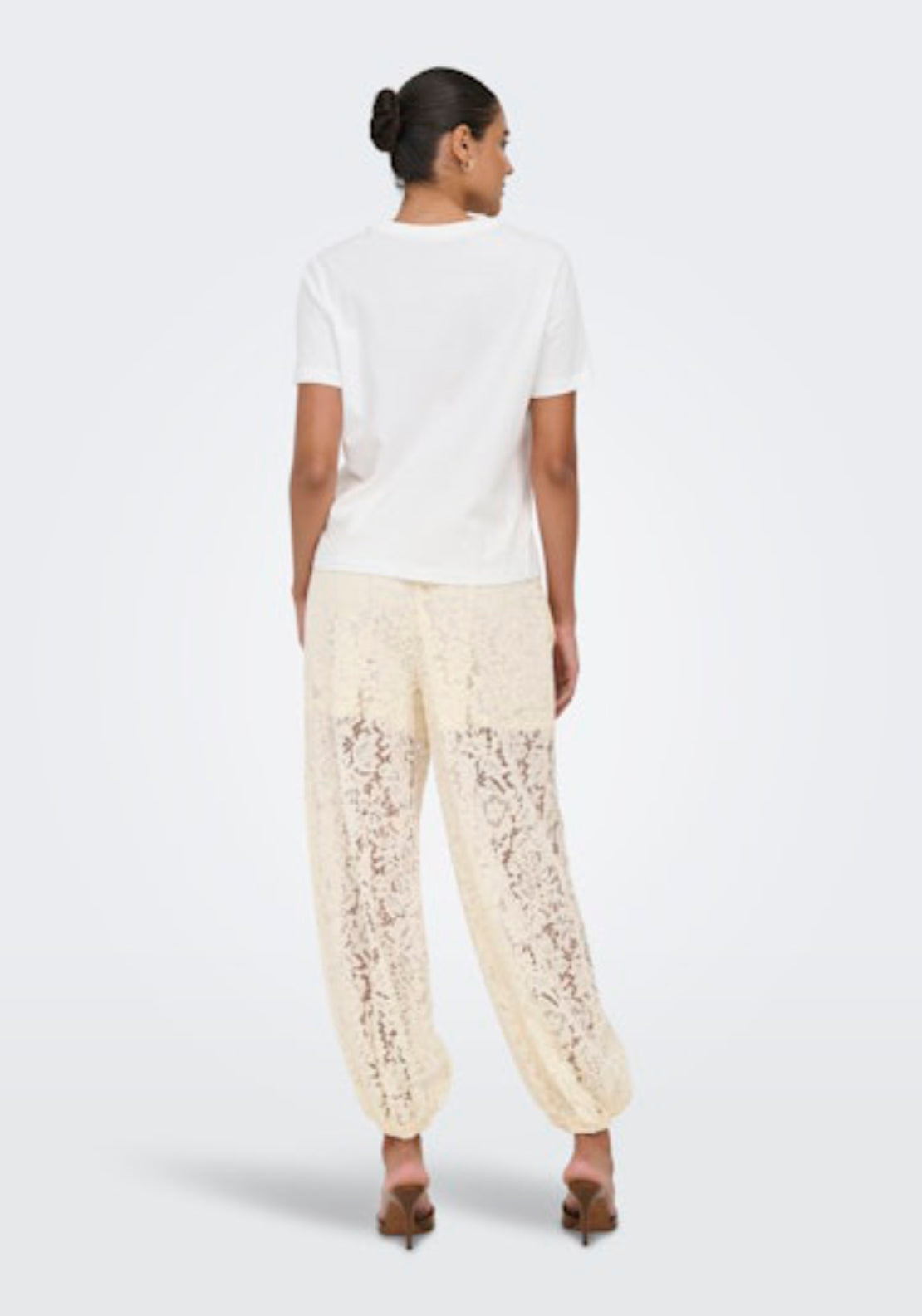 Lima Short Sleeve Print T-Shirt - Cloud Dancer Vivid