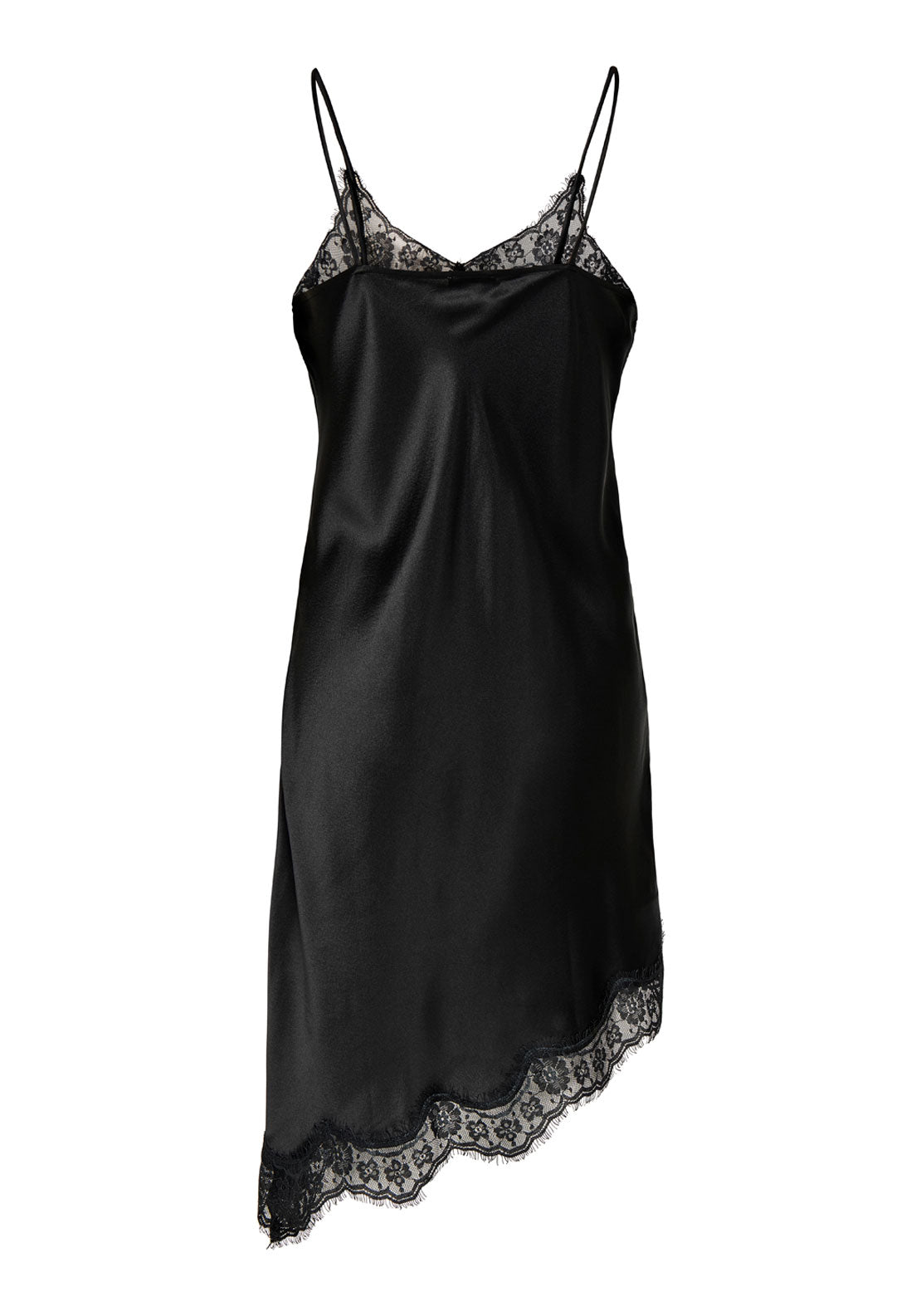 Jdy Fifi Sleveless Asymetric Lace Dress - Black 7 Shaws Department Stores