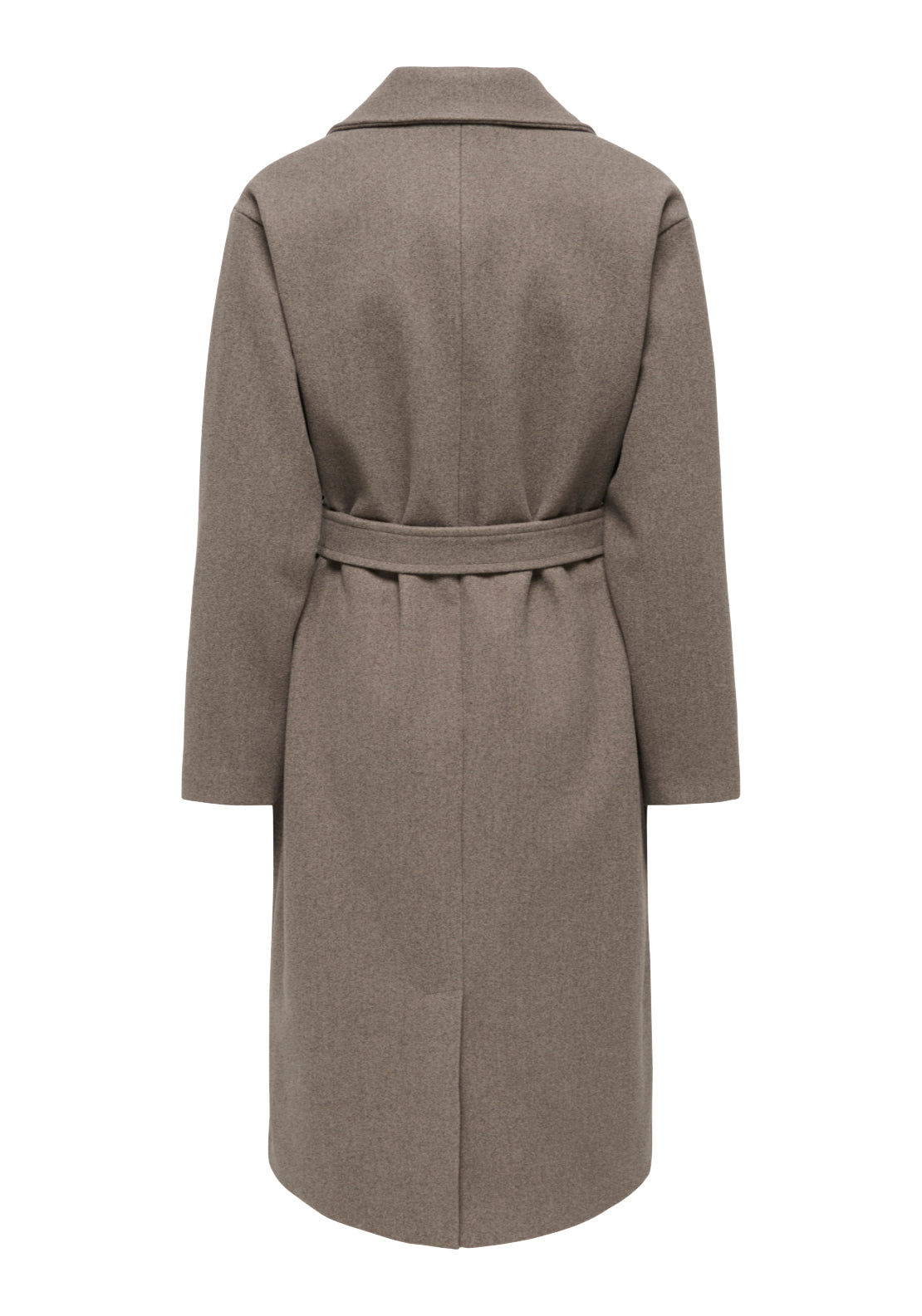 Jdy Vega Long Belt Coat - Walnut 2 Shaws Department Stores