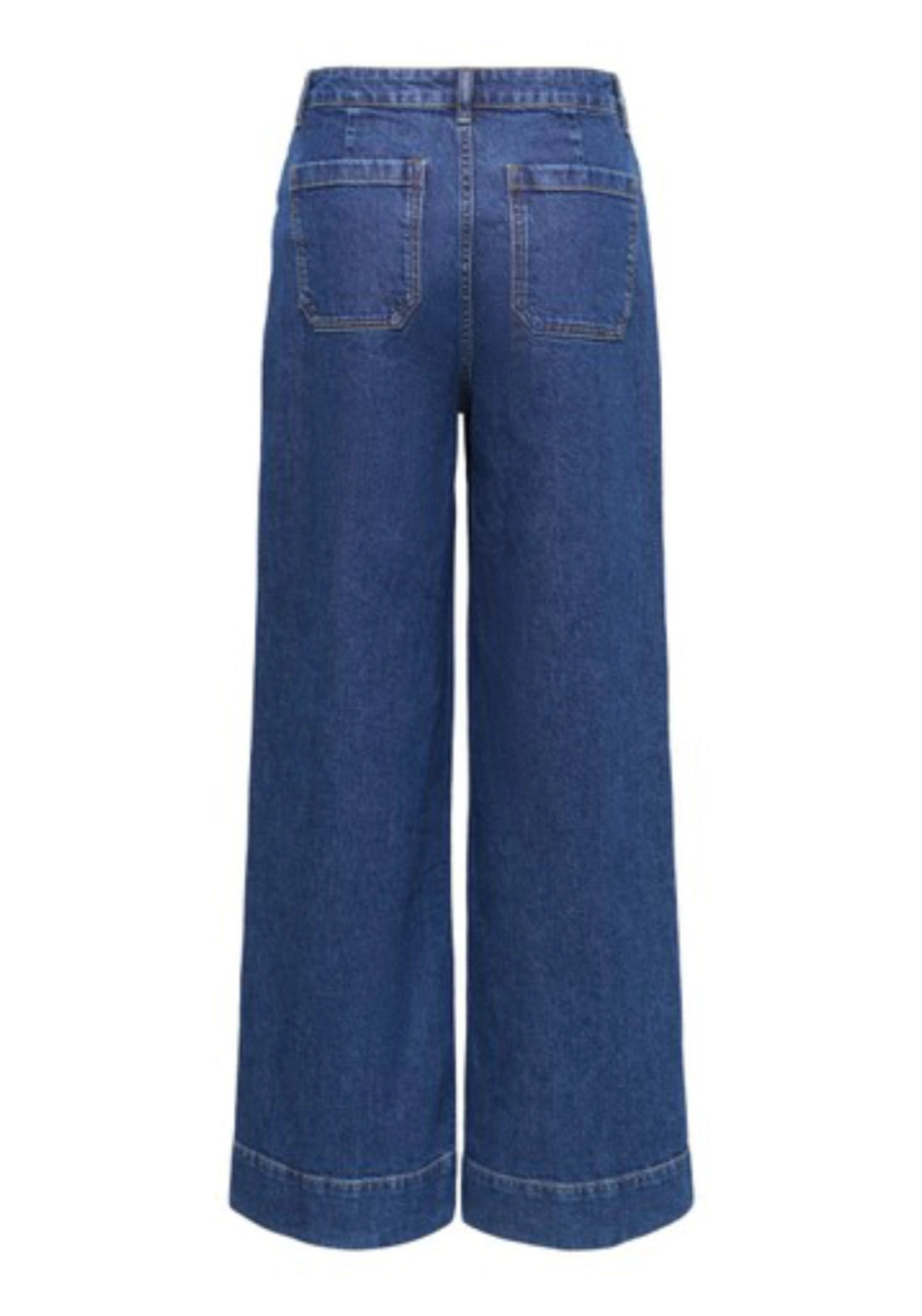 Vega Hw Wide Jeans - Blue Denim