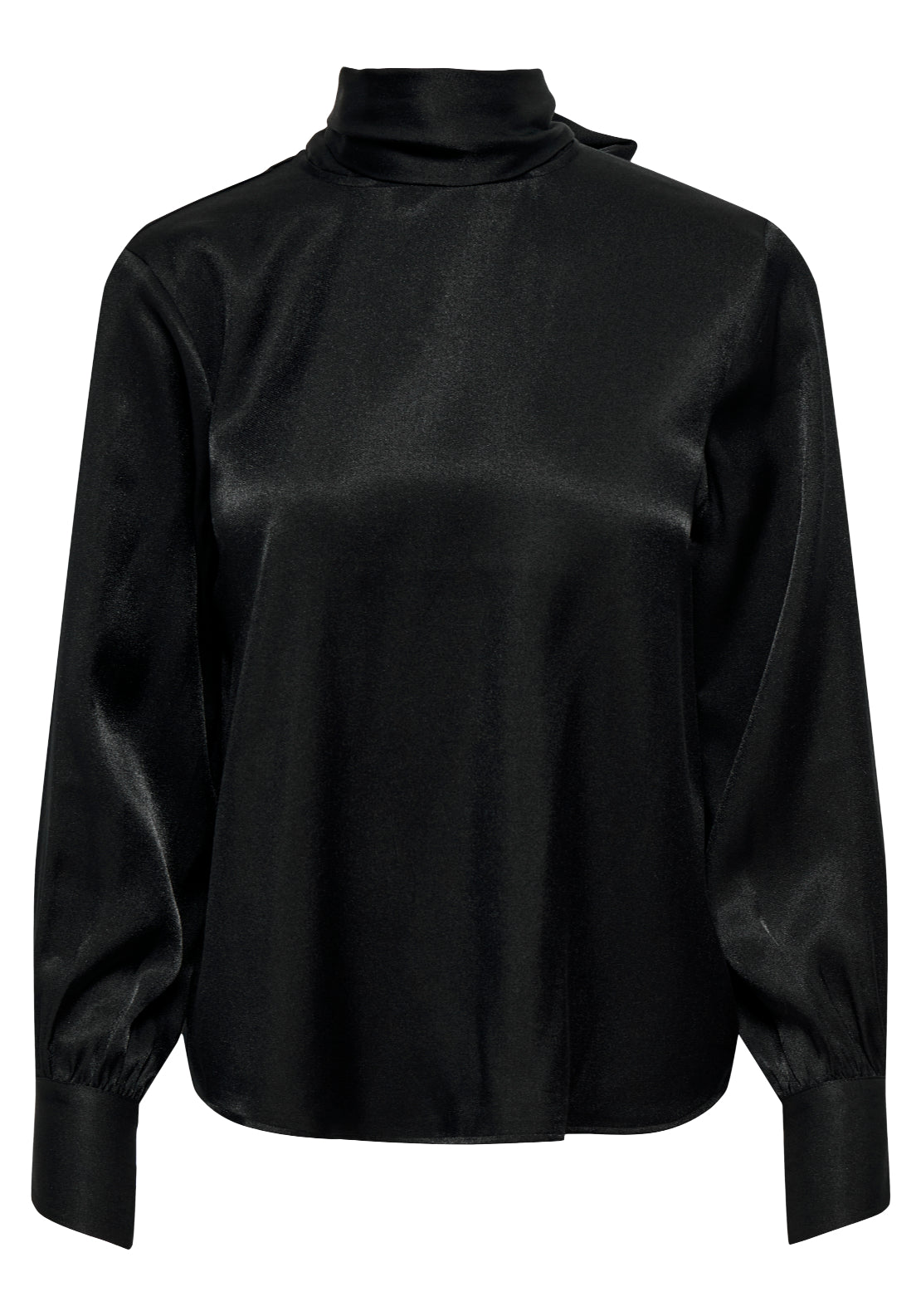 Jdy Fia Long Sleeve Bow Top - Black 1 Shaws Department Stores