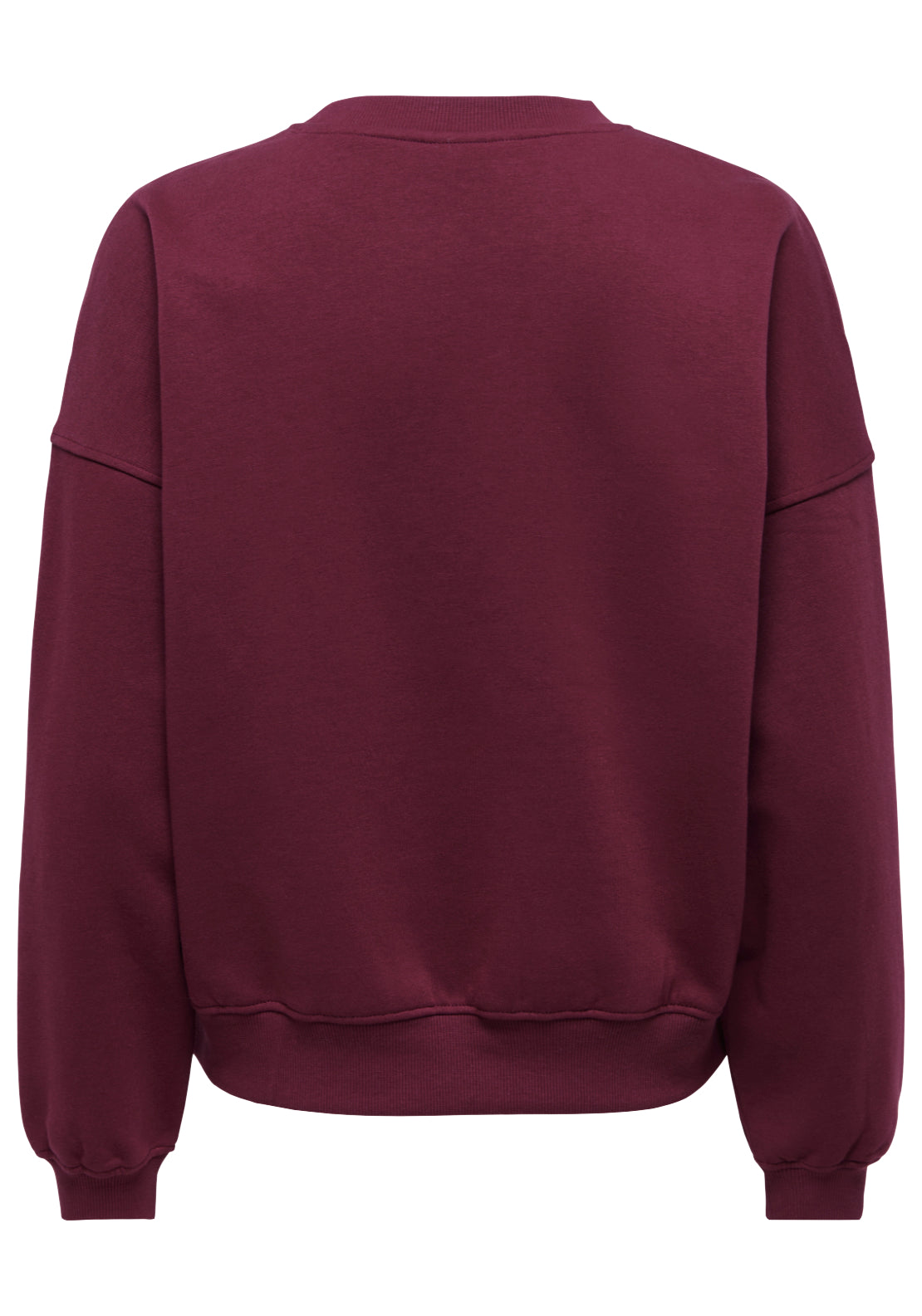 Jdy Mesa Long Sleeve Embroidered Sweatshirt - Windsor Wine 7 Shaws Department Stores