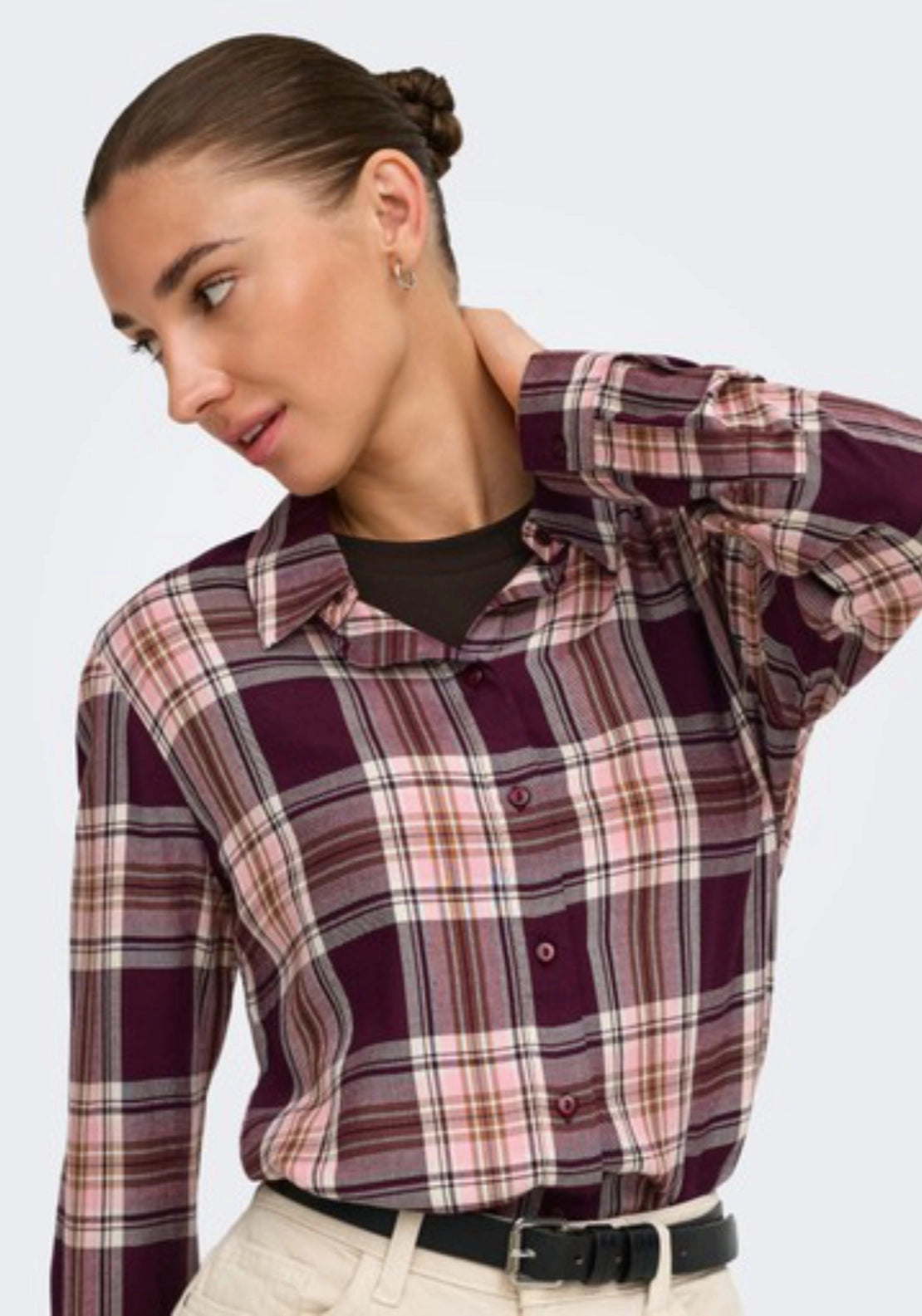 Stay Long Sleeve Shirt - Grape Shake