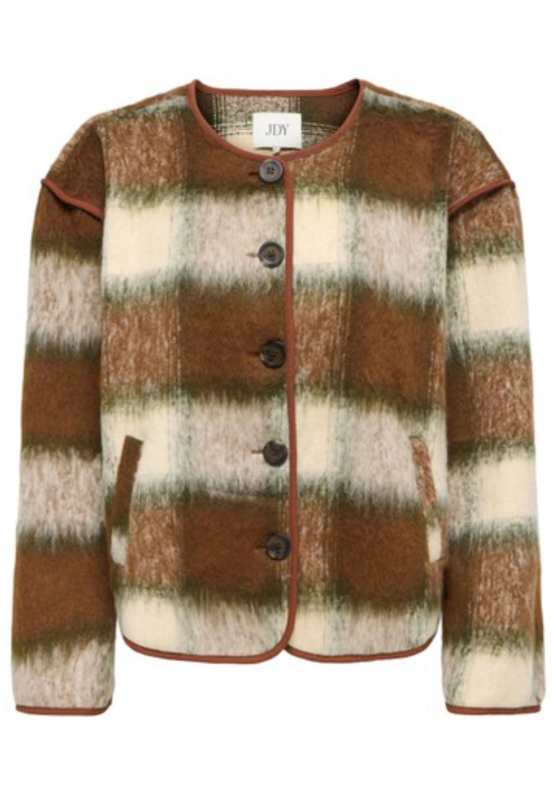 Salome Long Sleeve Brushed Jacket - Cedar Green