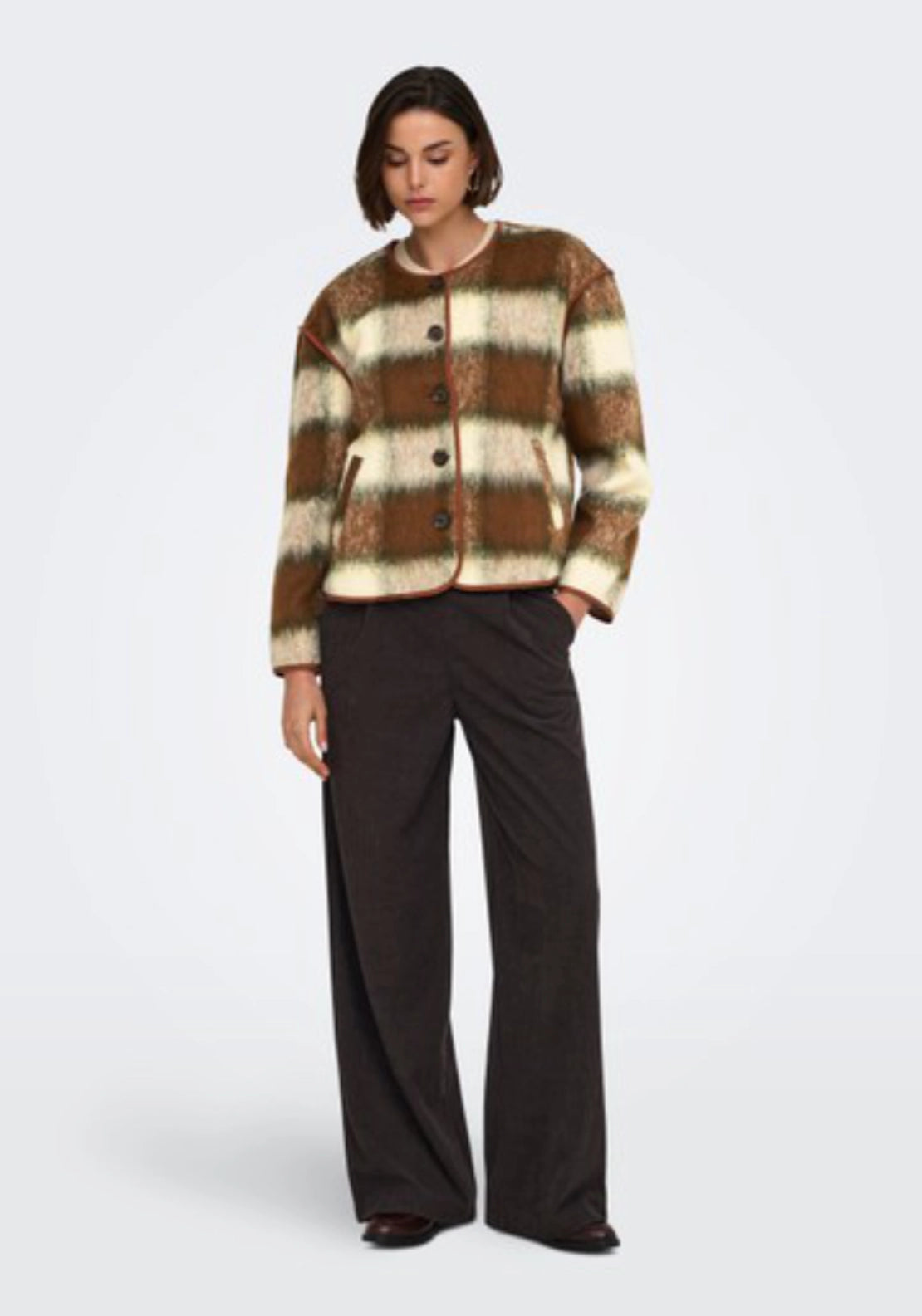 Salome Long Sleeve Brushed Jacket - Cedar Green