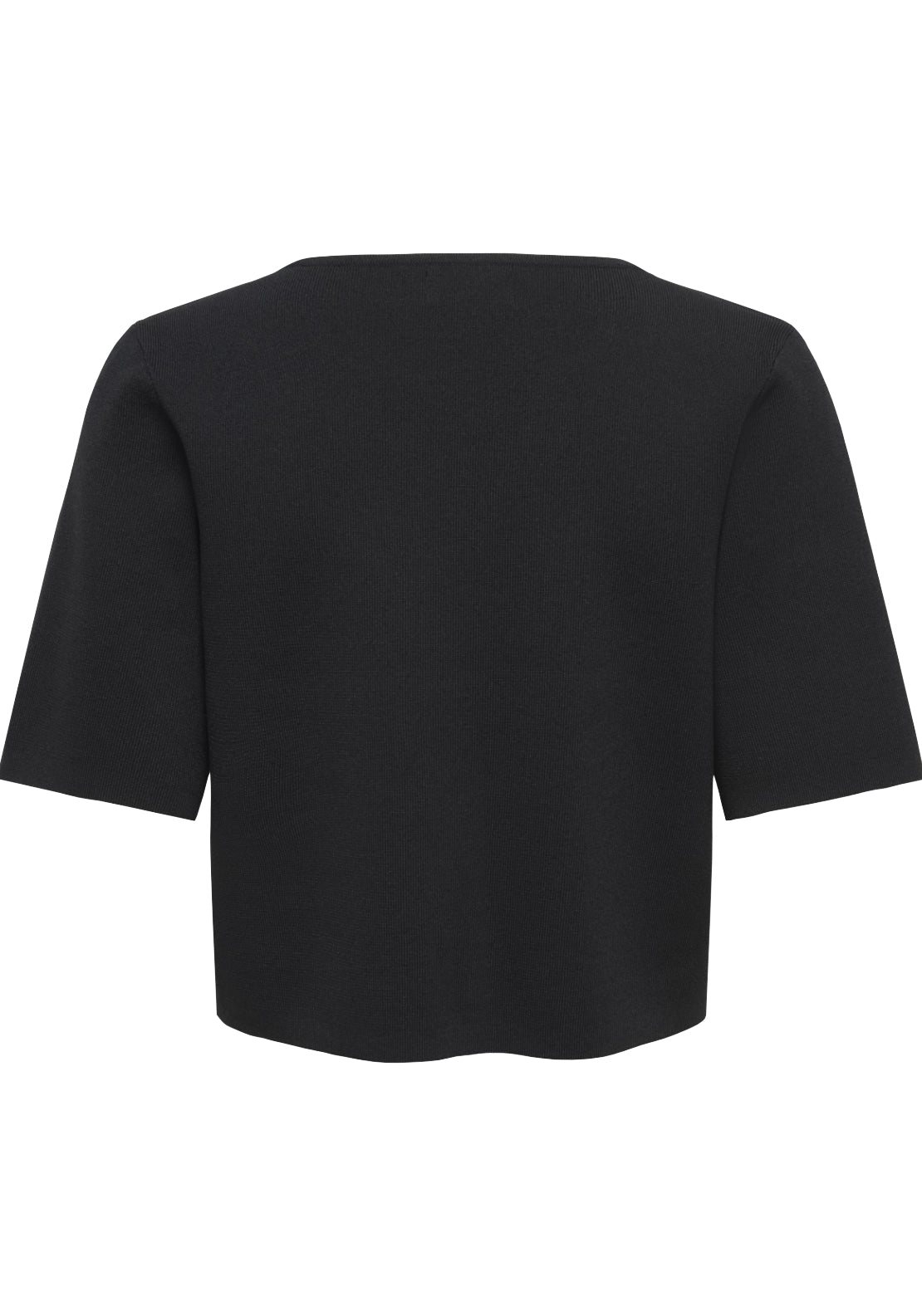 Astra V-Neck Button Cardigan - Black