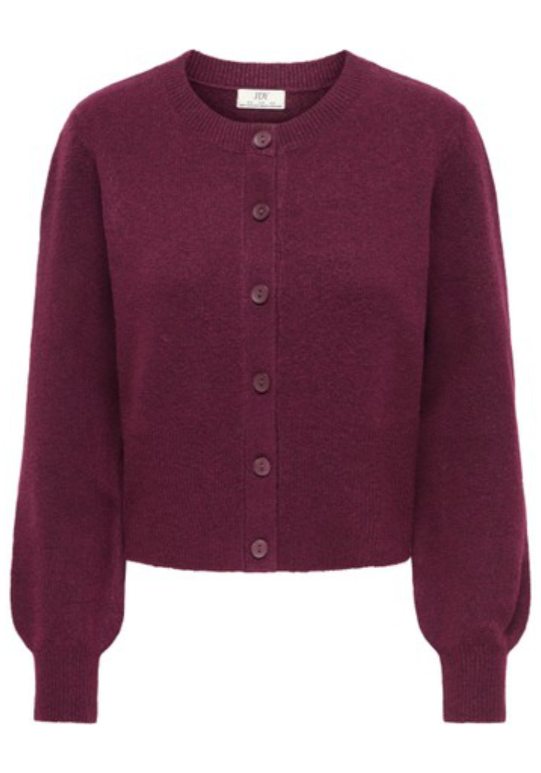 Brilliant Life Long Sleeve Cardigan - Windsor Wine Melange