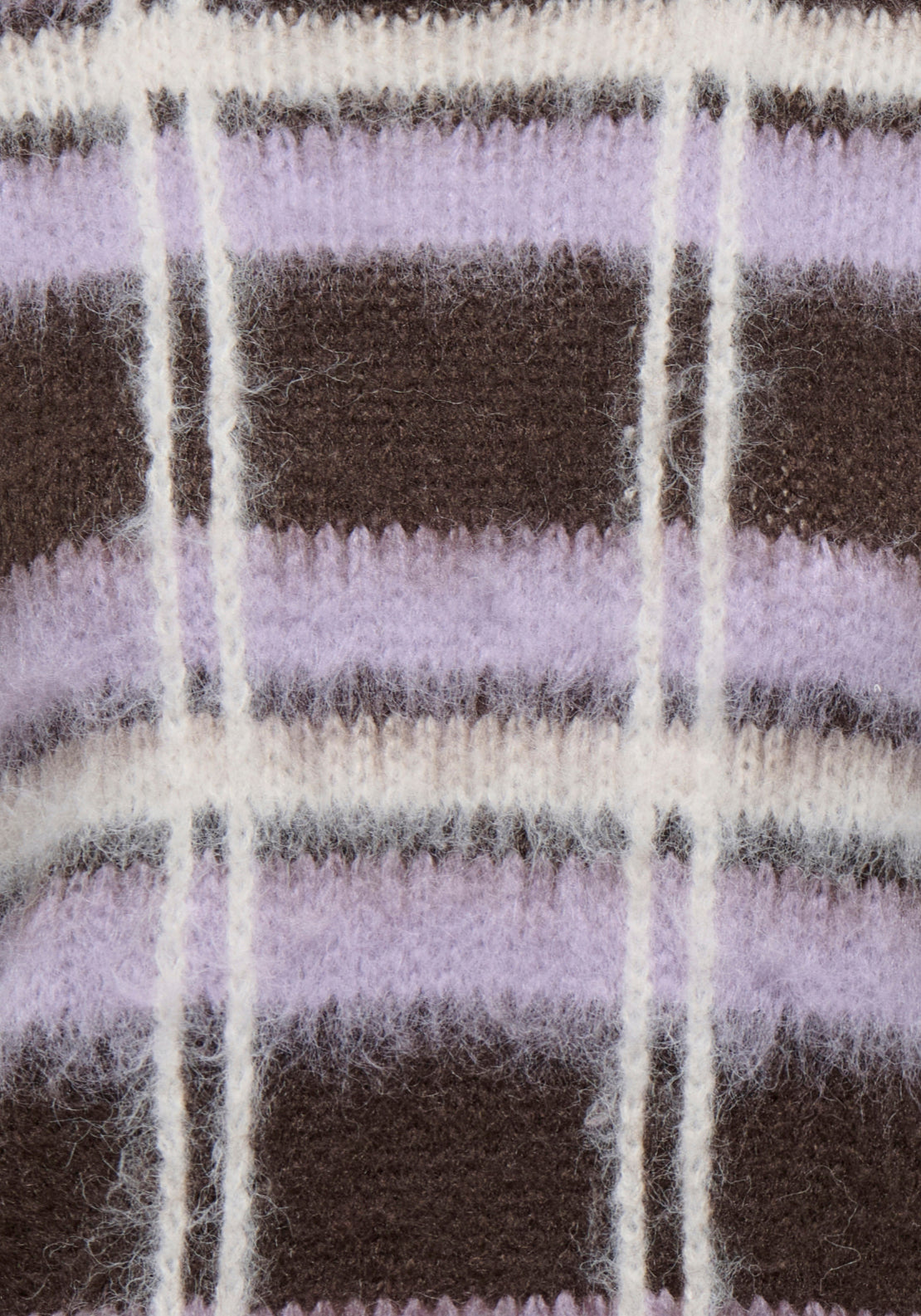 Jdy Sheridan Long Sleeve Check Pullover - Chocolate Brown 3 Shaws Department Stores