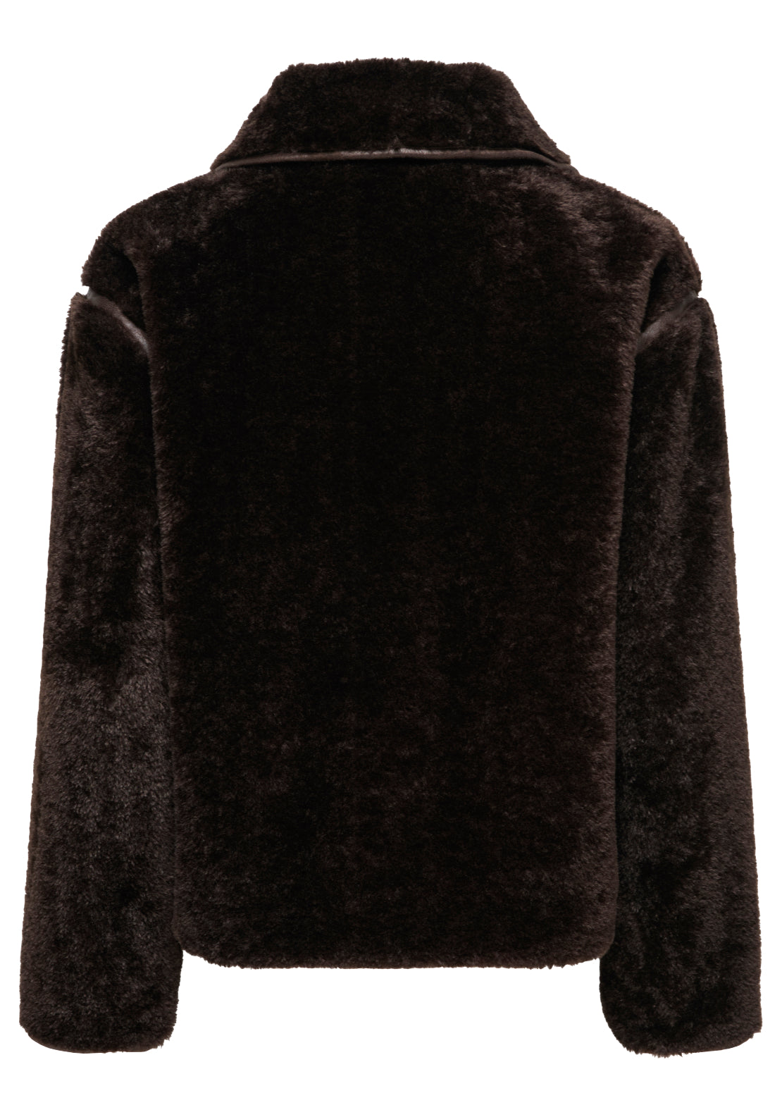 Jdy Asta Faux Fur Jacket - Brown 2 Shaws Department Stores