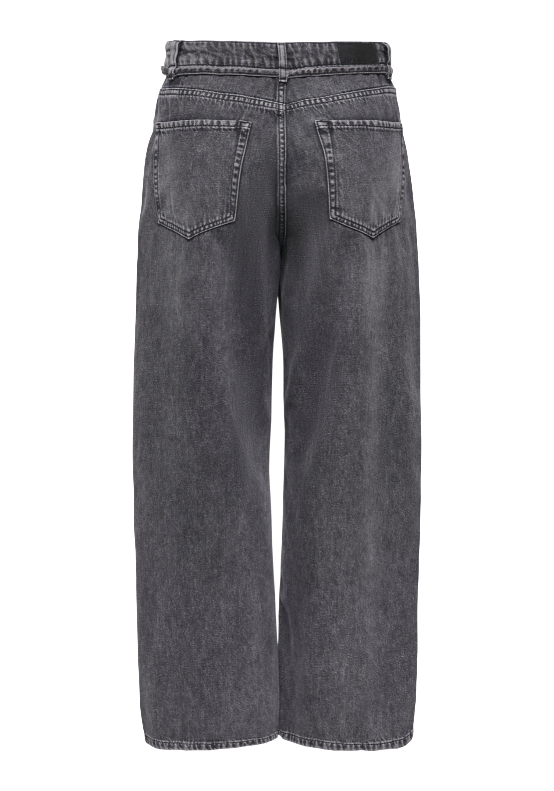 Jdy Zoe High Waist String Loose Wide Jeans - Dark Grey Denim 2 Shaws Department Stores