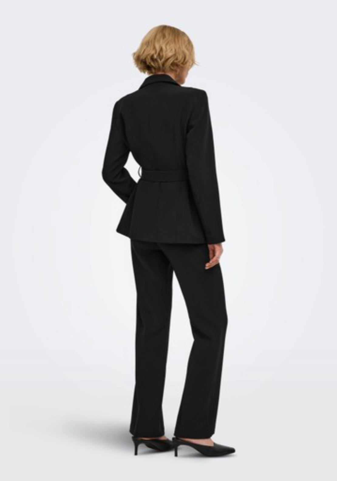 Storm Long Sleeve Buckle Blazer - Black