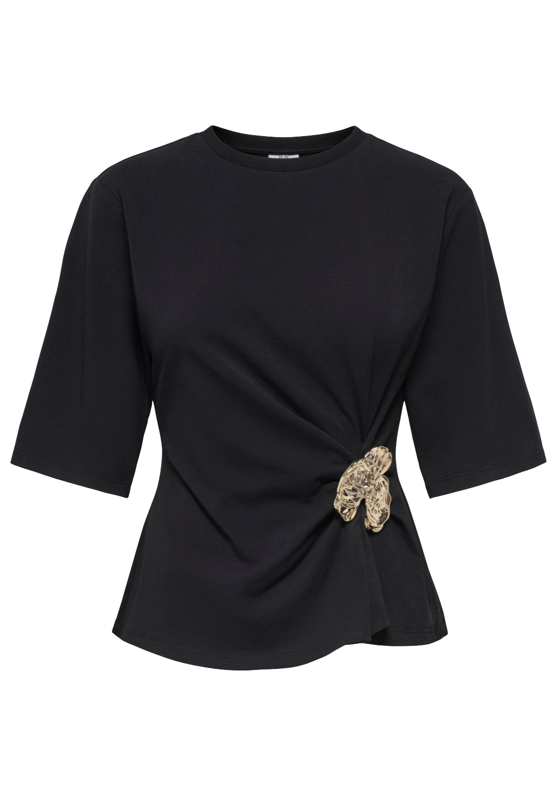 Jdy Sala Metal Detail Top - Black 1 Shaws Department Stores
