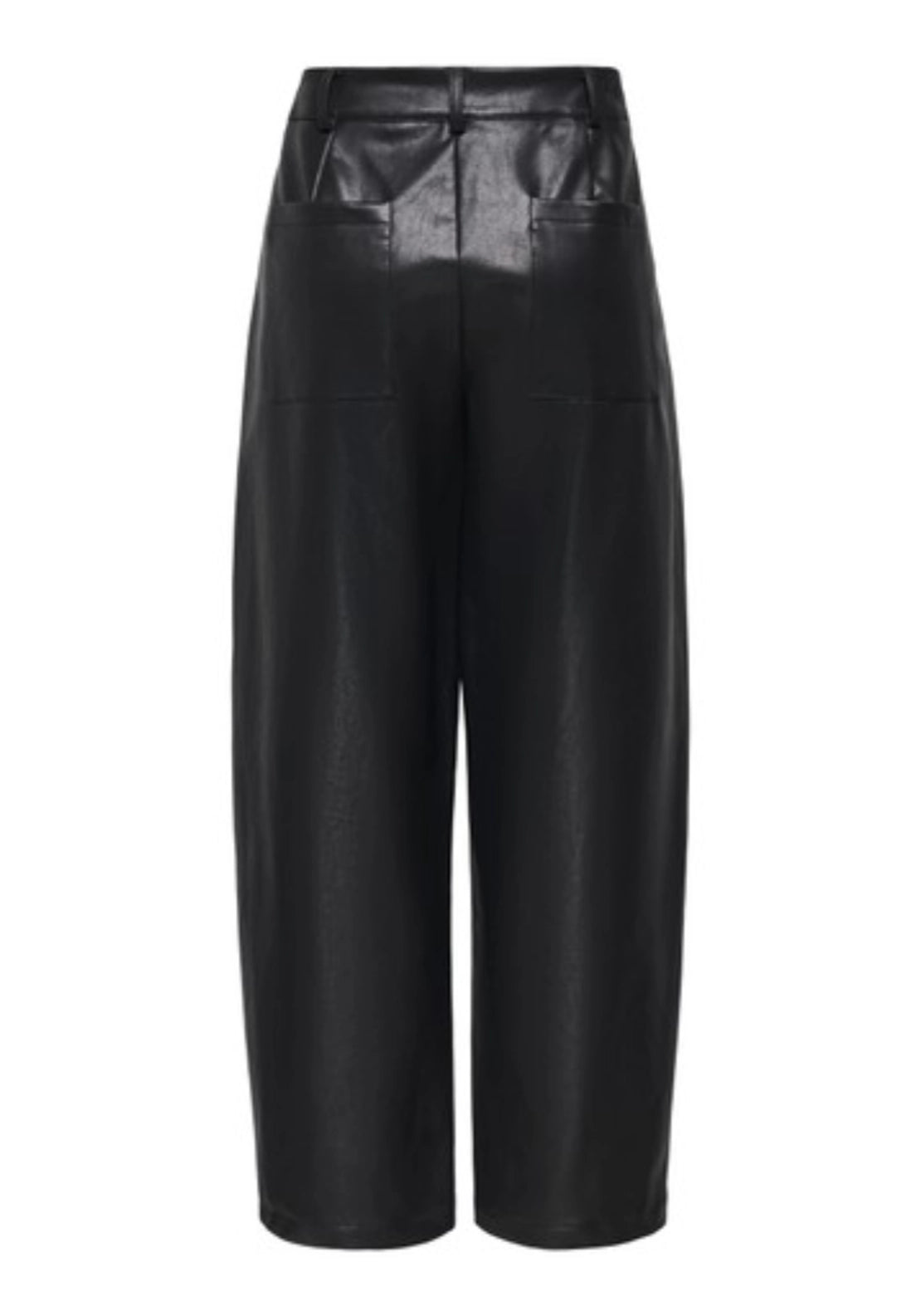 Reese Selma High Waist Barrel Trouserss - Black