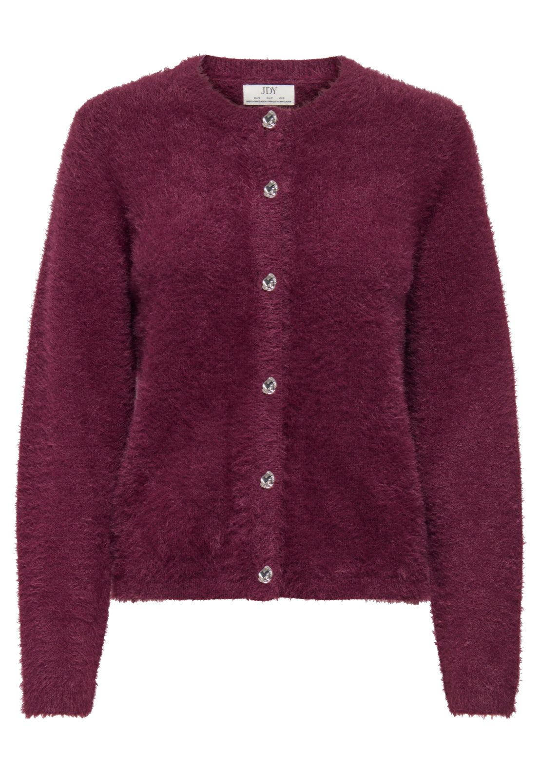 Jdy Prime Jayla Long Sleeve Cardigan - Windsor Wine 1 Shaws Department Stores