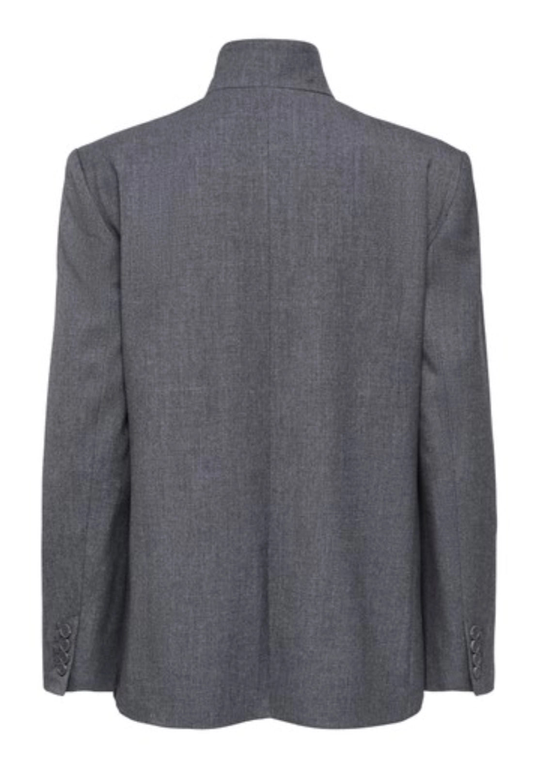Valerie High Neck Blazer - Grey