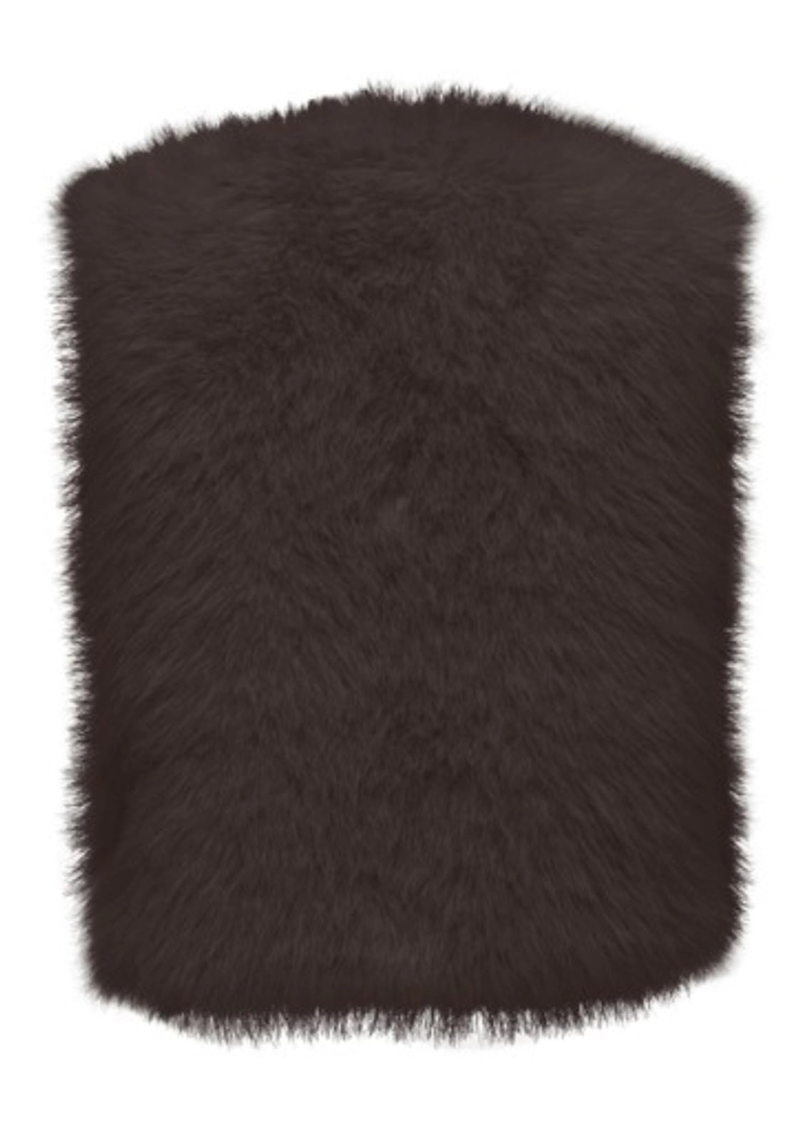 Ora Faux Fur Waistcoat - Brown