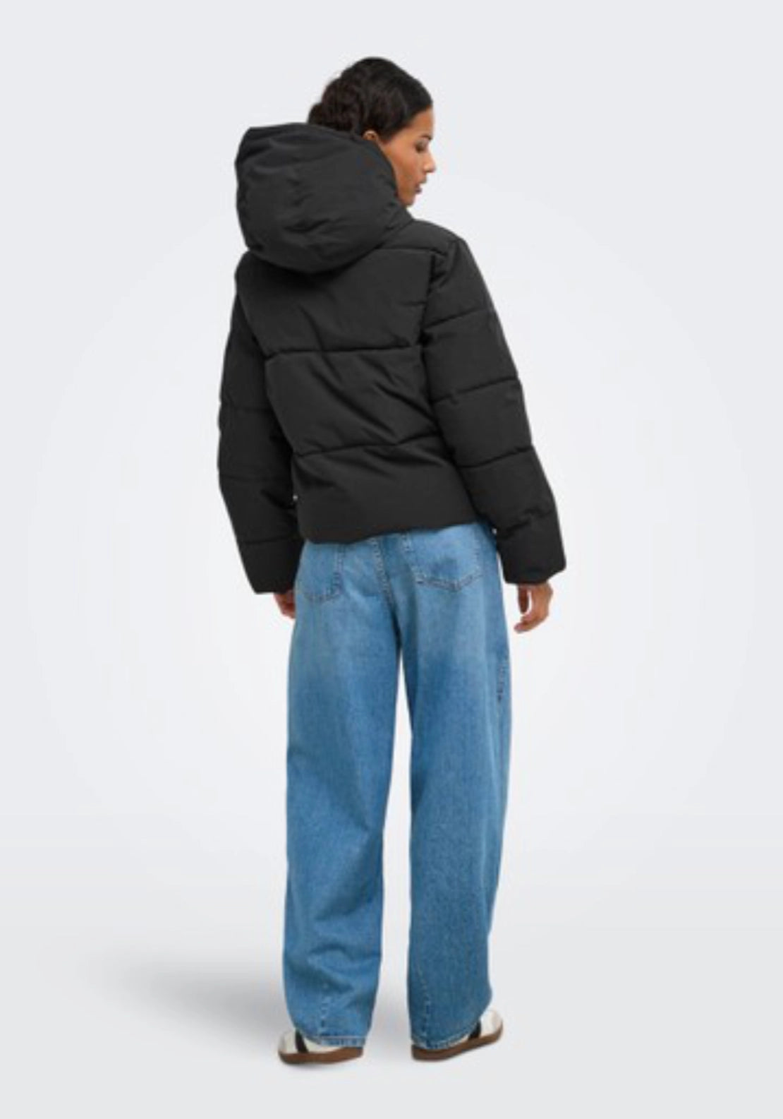 Blair Short Hooded Puffer Coat - Black