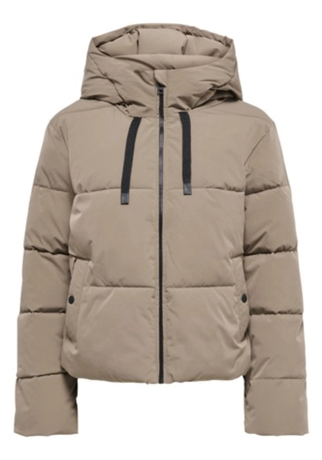 Blair Short Hooded Puffer Coat - Walnut