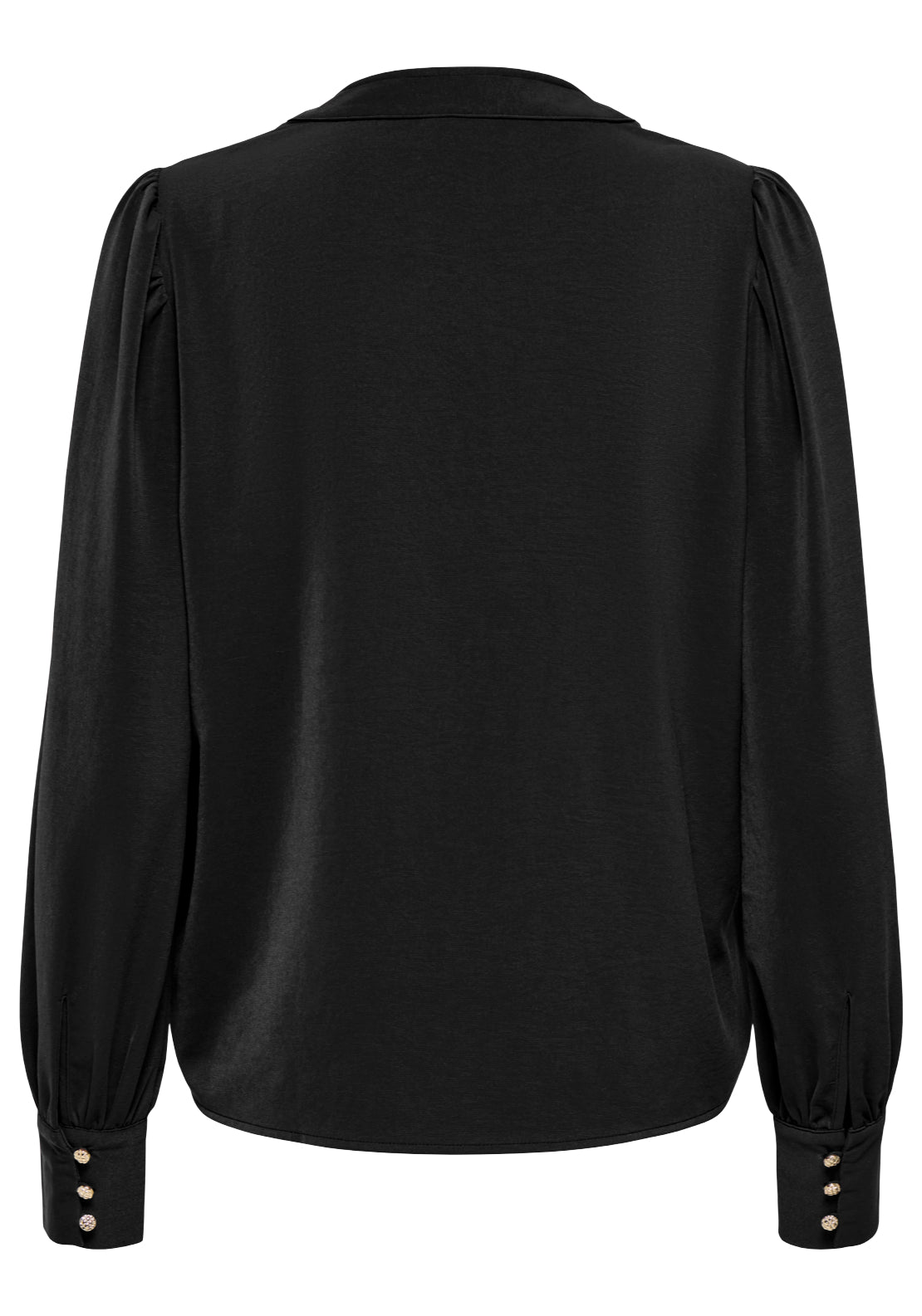 Jdy Aya Long Sleeve V-Neck Blouse - Black 2 Shaws Department Stores