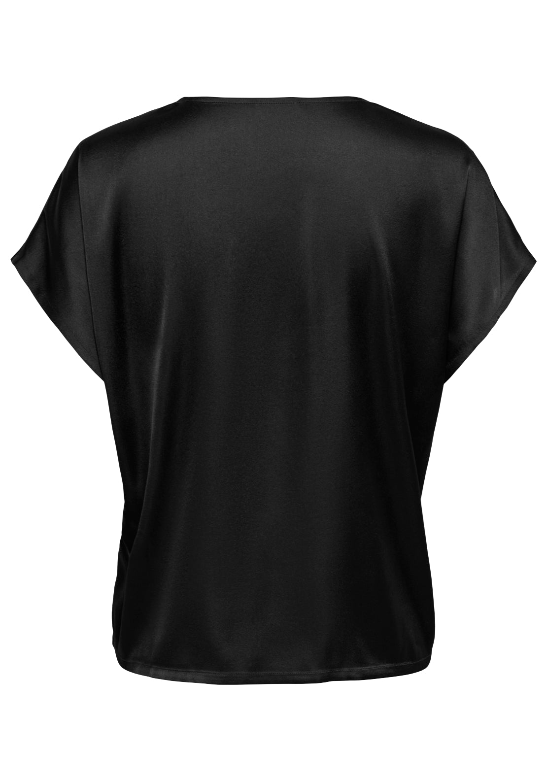 Jdy Fifi Short Sleeve V-Neck Top - Black 2 Shaws Department Stores