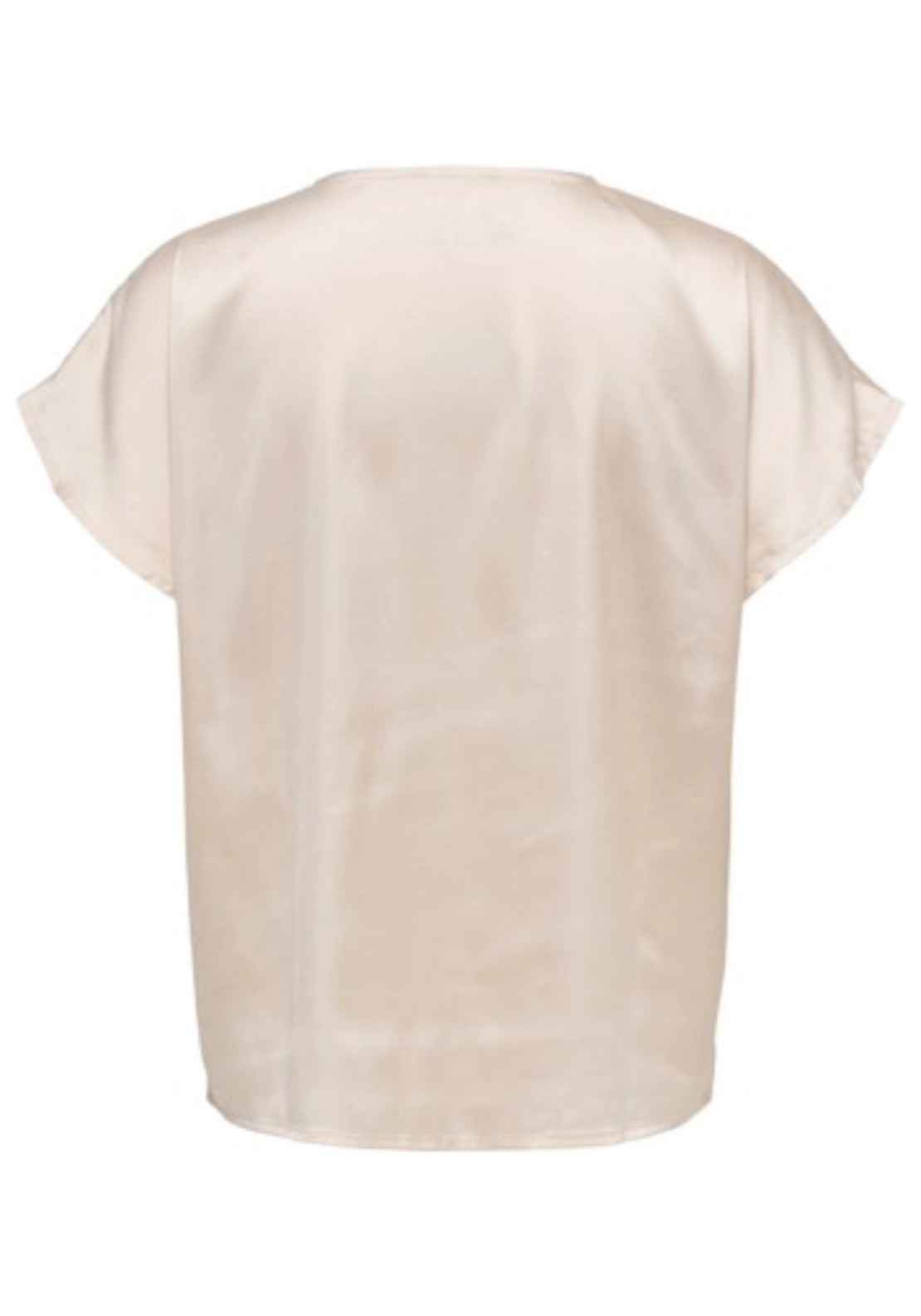 Fifi Short Sleeve V-Neck Top - Pumice Stone