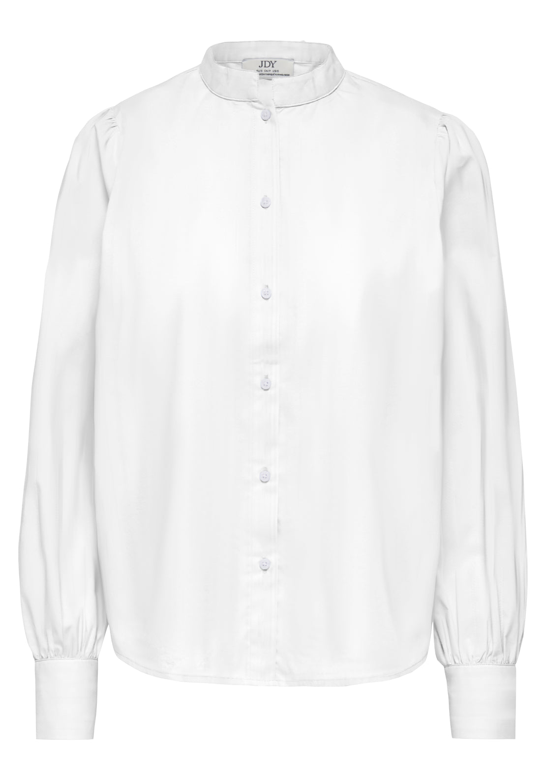 Jdy Mio Long Sleeve Mandarin Collar Shirt - White 1 Shaws Department Stores