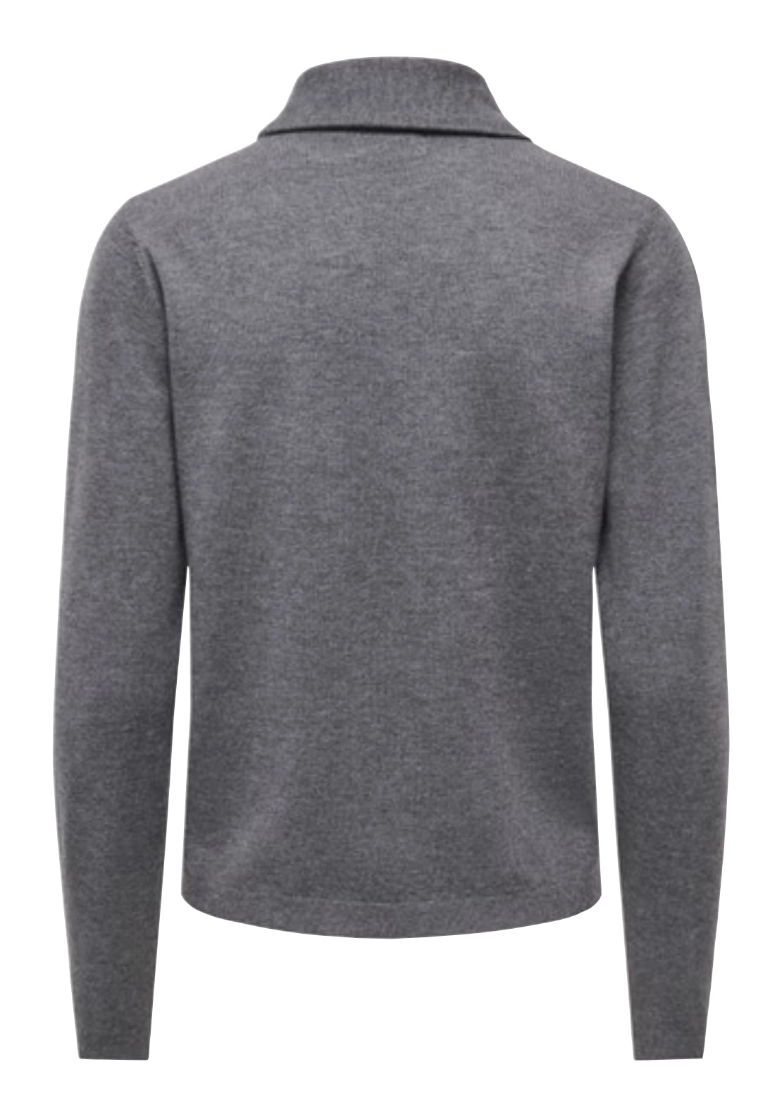 Evina Long Sleeve Tied Neck Pullover - Grey