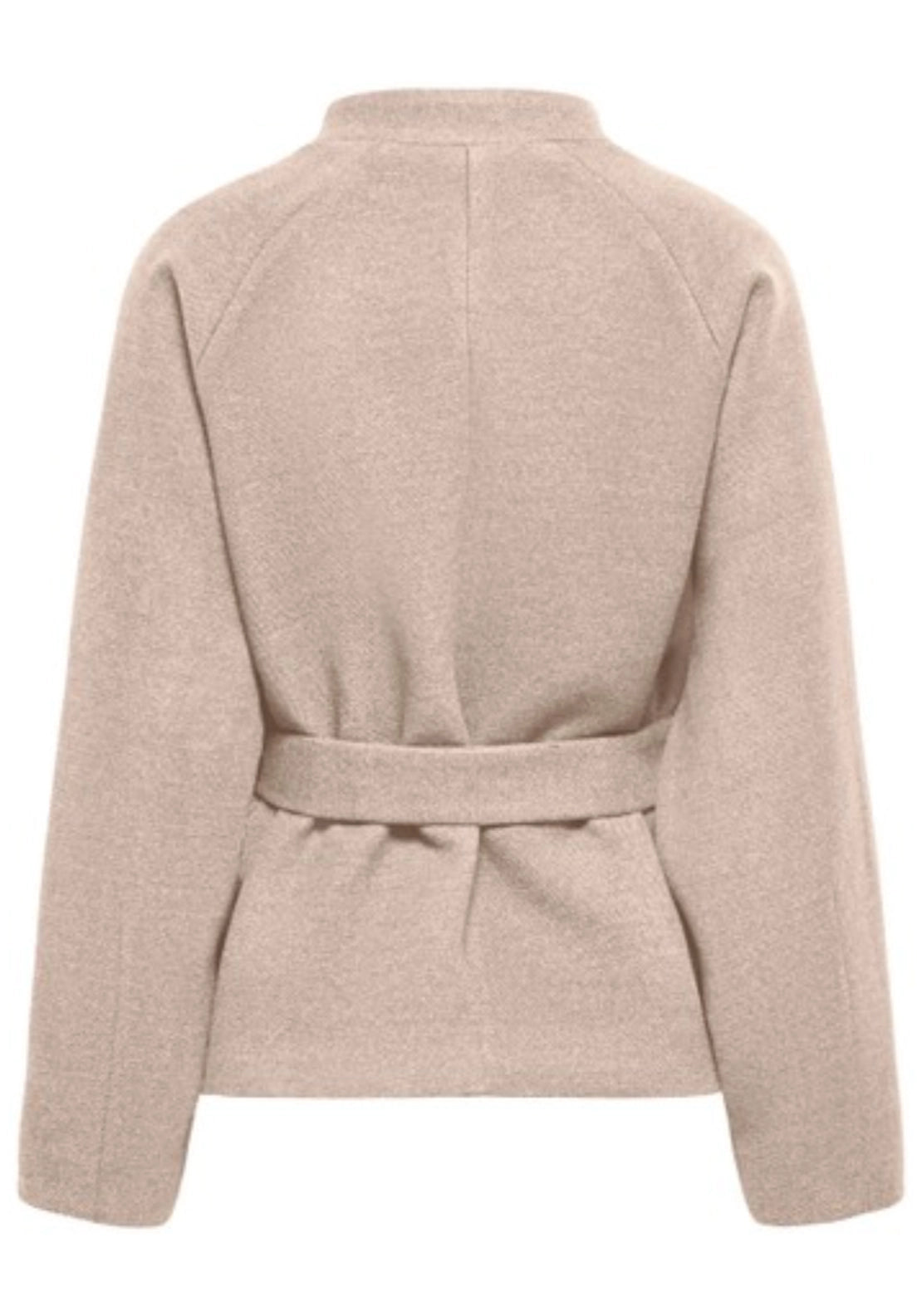 Blake Short Belt Jacket - Oatmeal Melange