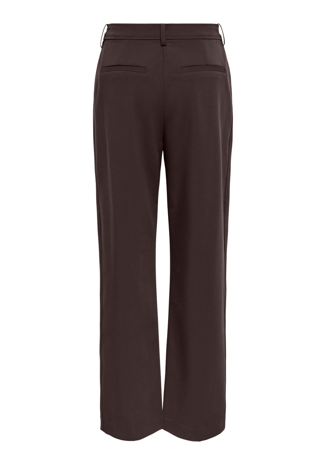 Jdy Miso Medium Rise Straight Trousers - Chocolate Plum 2 Shaws Department Stores