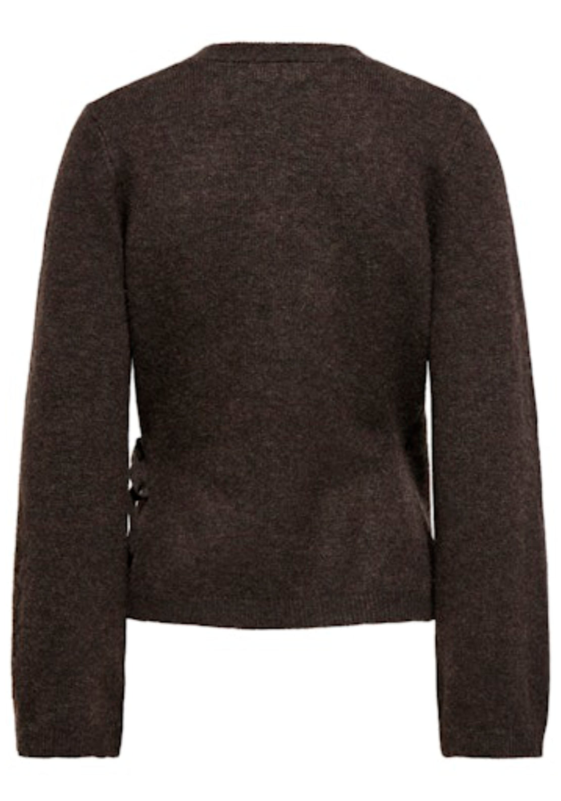 Super Becky Long Sleeve Wrap Cardigan - Brown